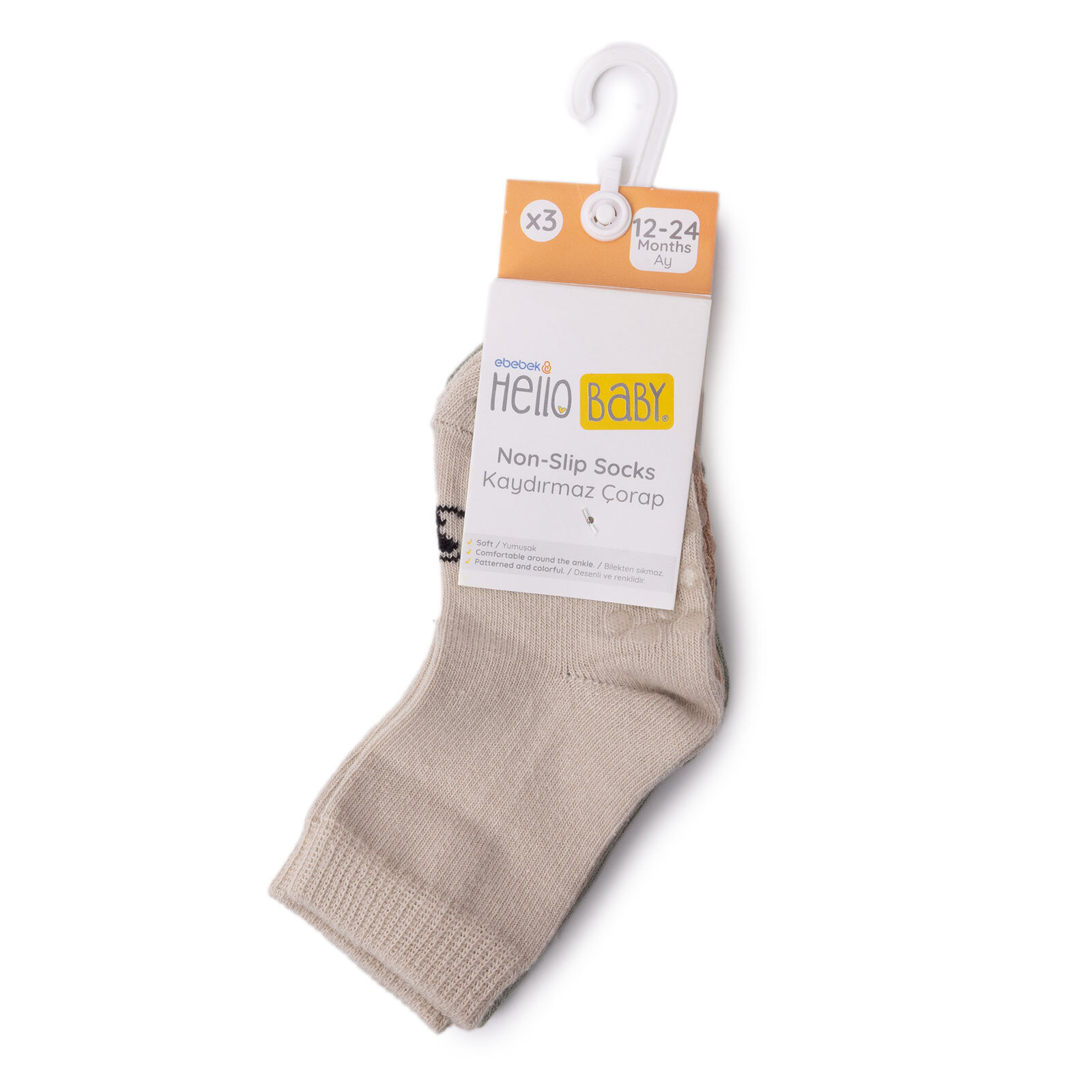 3lü Kaydırmaz Çorap 3lü Kaydırmaz Çorap