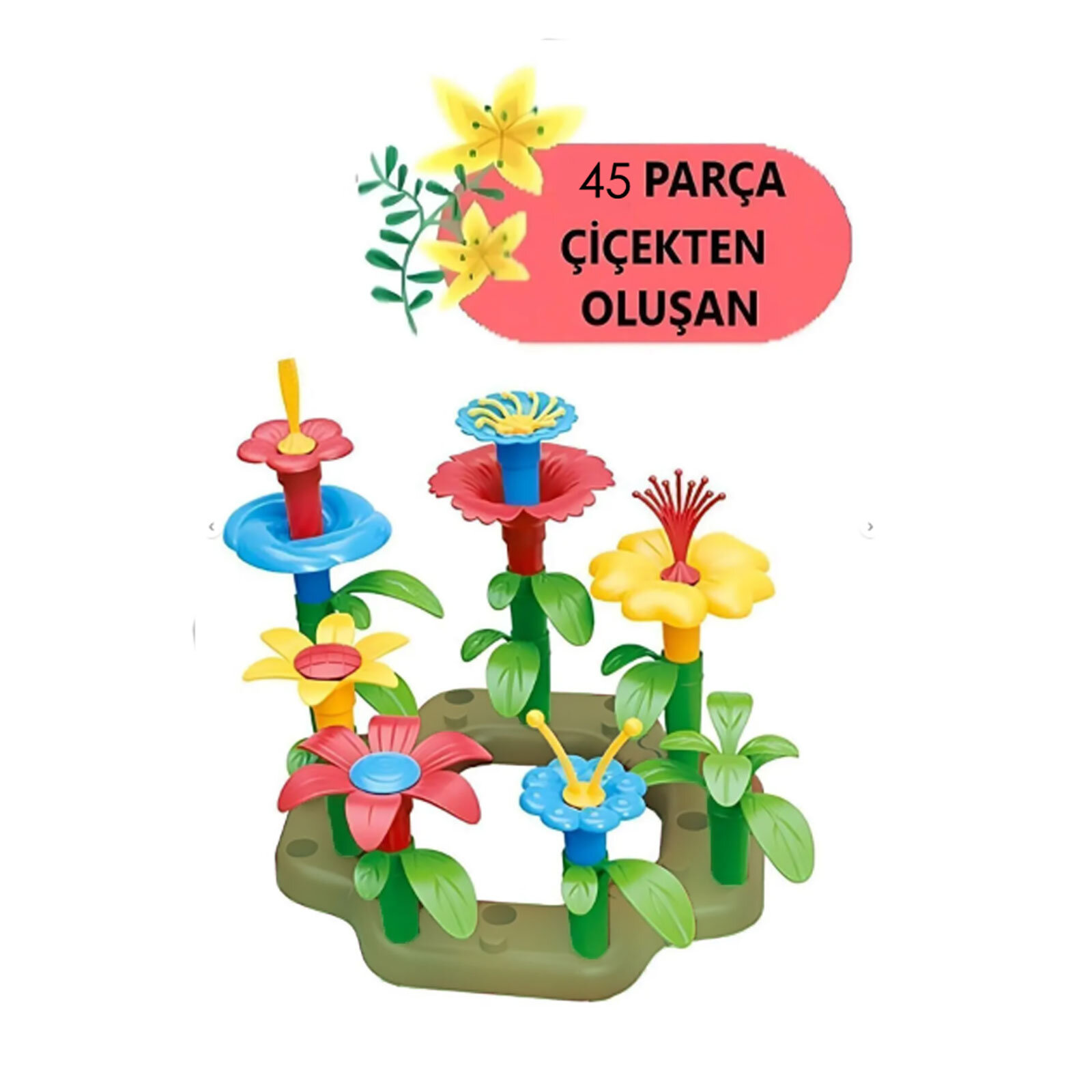 45 Parça Güzel Bahçe Çiçek Seti 45 Parça Güzel Bahçe Çiçek Seti