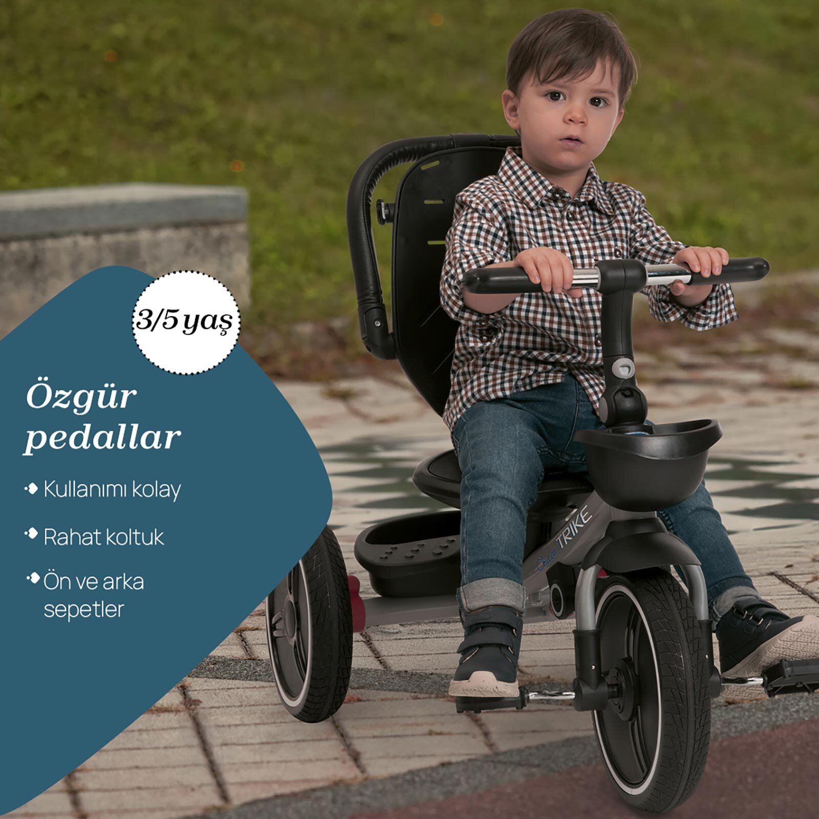 4IN1 KATLANABİLİR ÜÇ TEKERLEKLİ,EBEVEYN KONTROLLÜ BİSİKLET