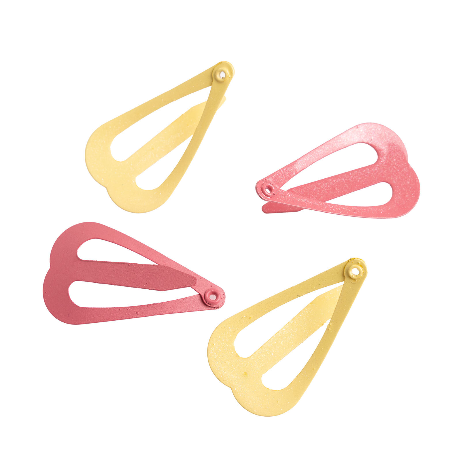 4lü Kalp Çıt Çıt Kız Toka Kız Bebek 4lü Kalp Çıt Çıt Kız Toka Kız Bebek