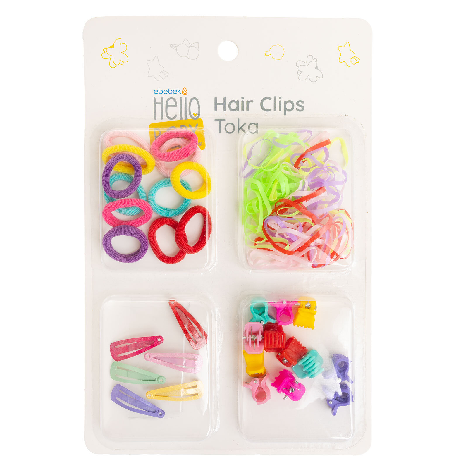 4lü Set Kız Toka Kız Bebek