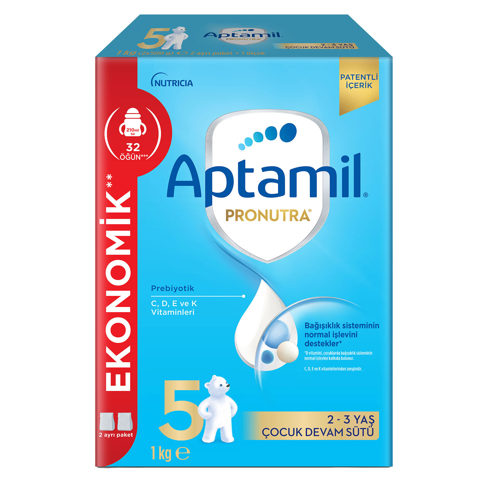 5 Çocuk Devam Sütü 1000 Gr 2-3 Yaş 5 Çocuk Devam Sütü 1000 Gr 2-3 Yaş