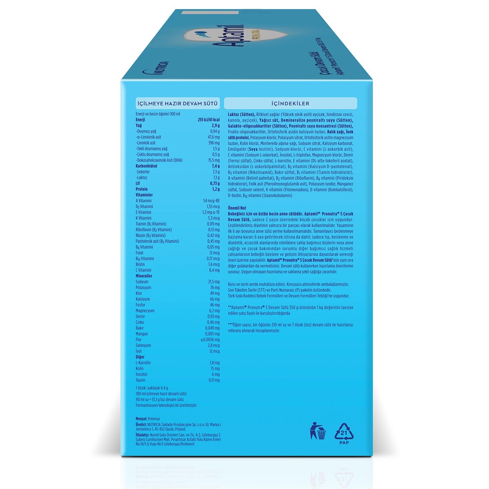 5 Çocuk Devam Sütü 2X1000gr