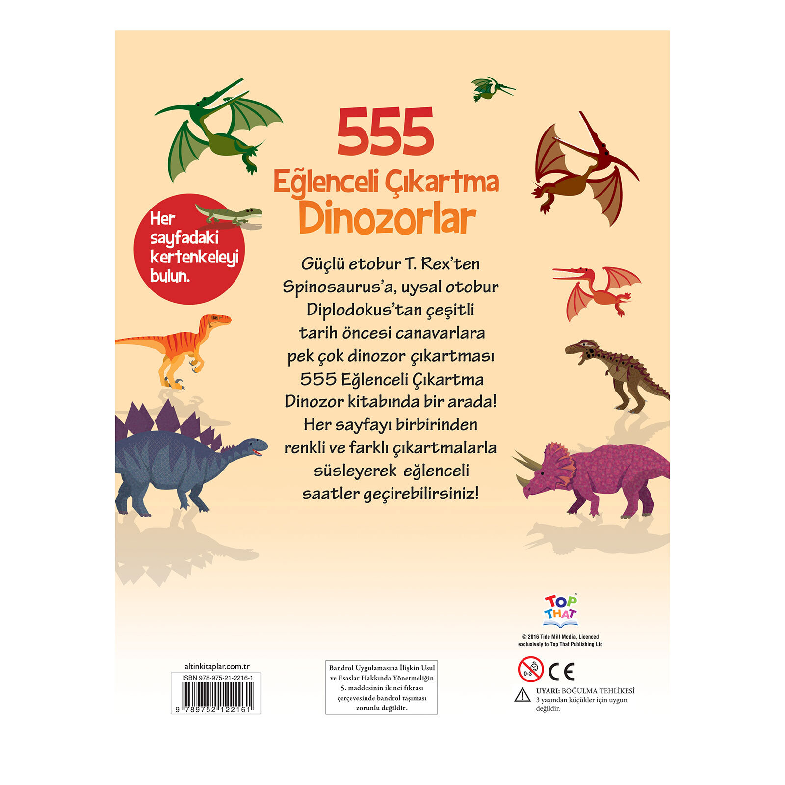 555 Eğlenceli Çıkartma - Dinozorlar 555 Eğlenceli Çıkartma - Dinozorlar