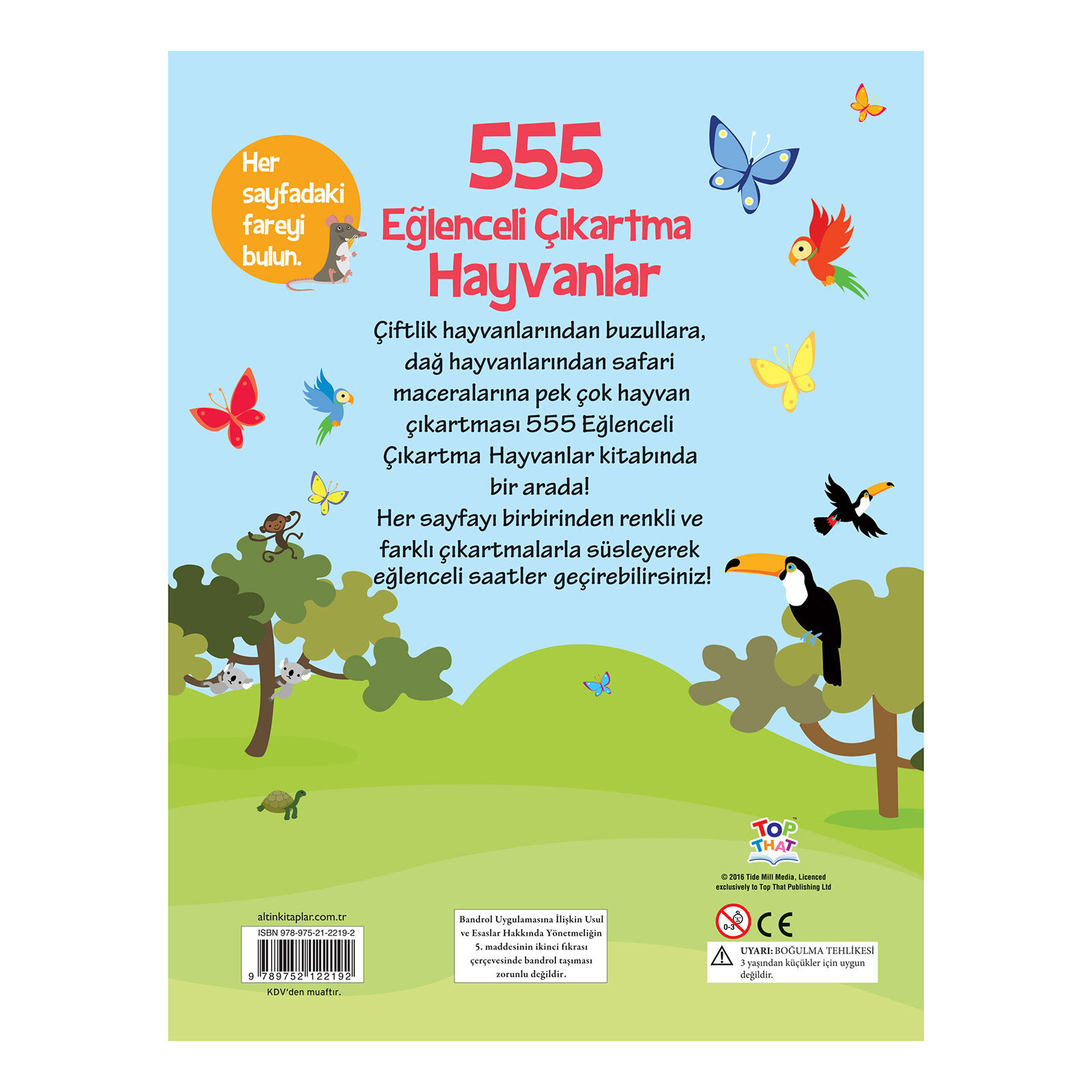 555 Eğlenceli Çıkartma - Hayvanlar 555 Eğlenceli Çıkartma - Hayvanlar