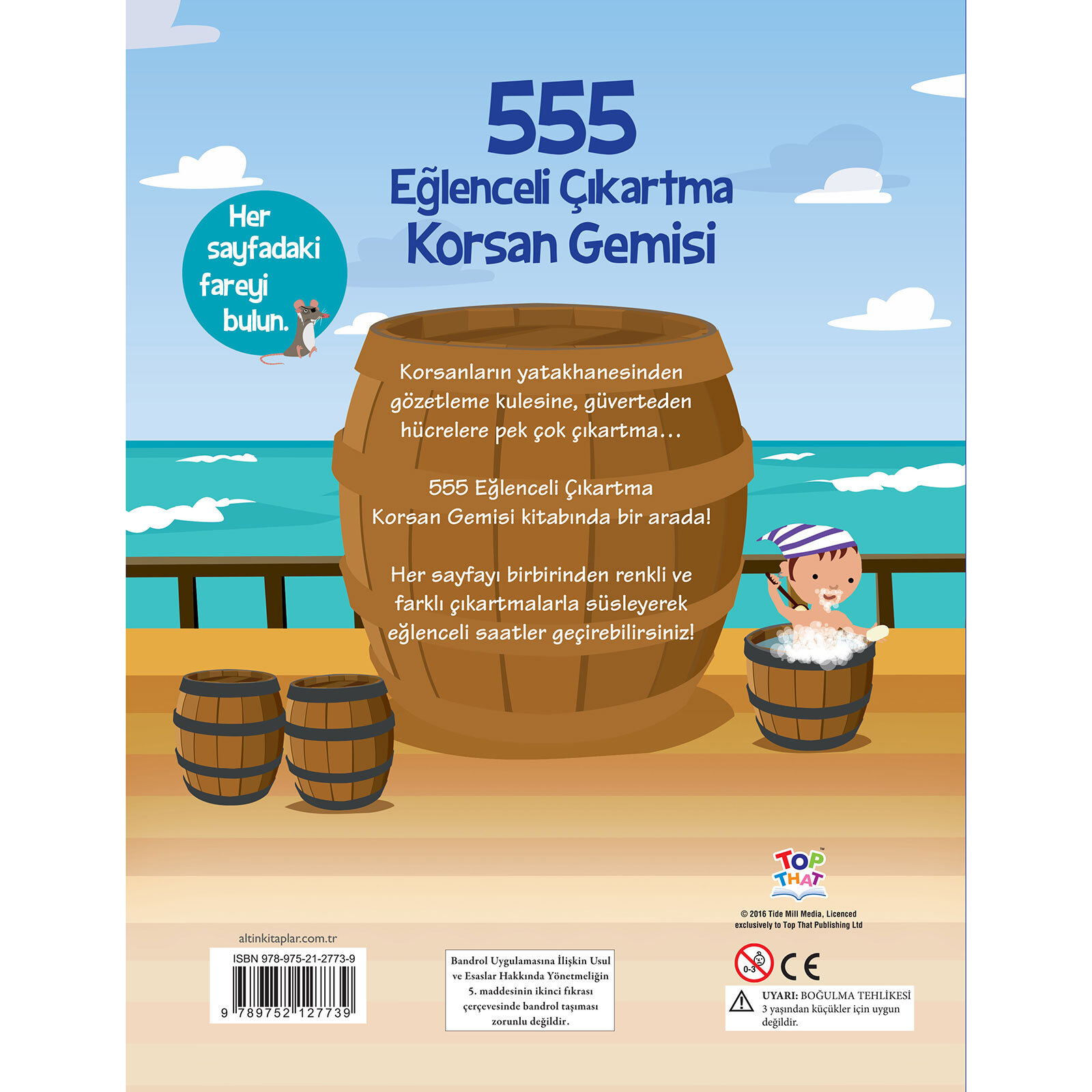 555 Eğlenceli Çıkartma - Korsan Gemisi