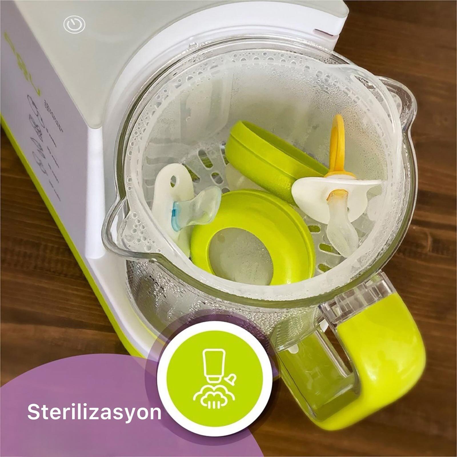 5'li 1 Arada Bebek Yemek Hazırlama Robotu - AGU Octopy