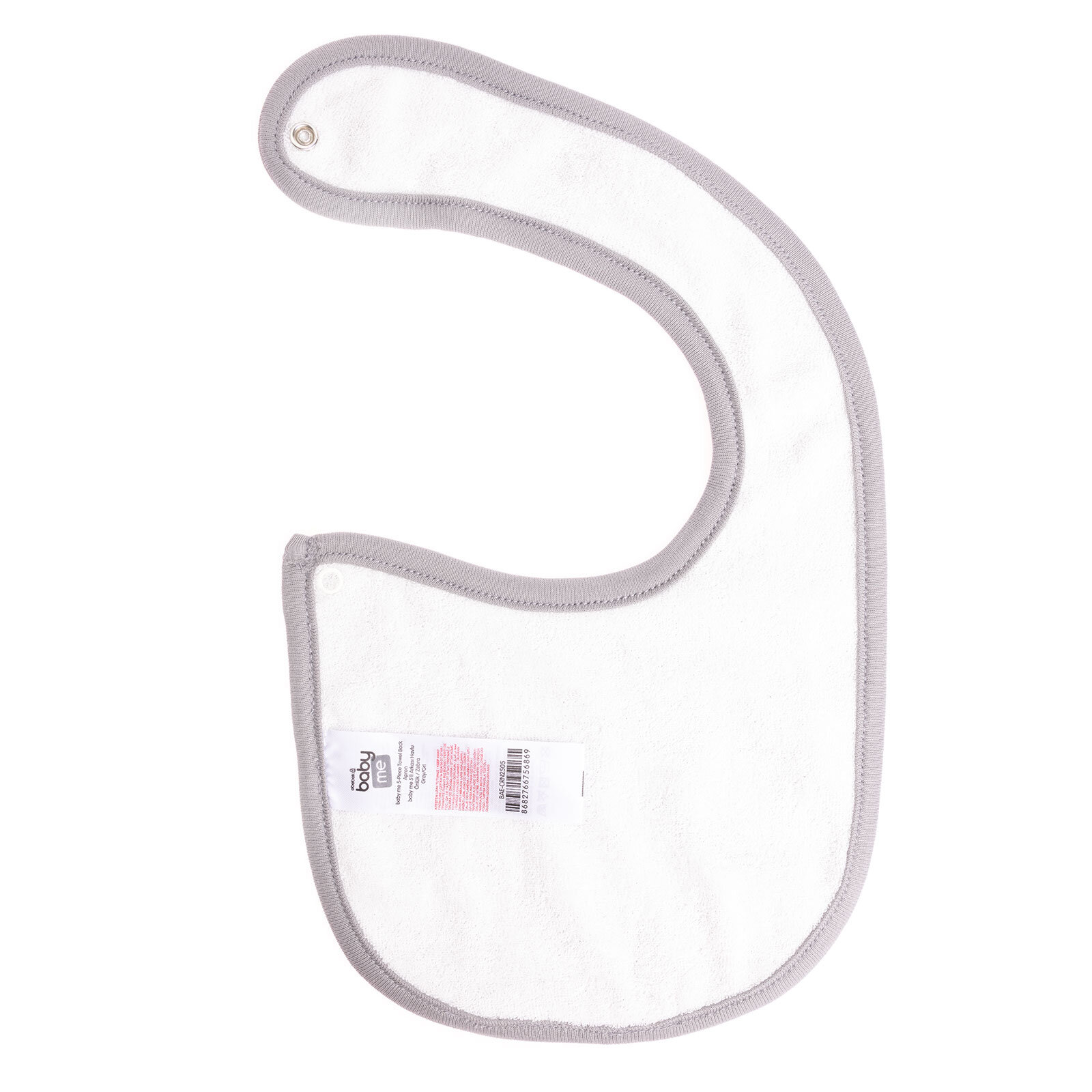 5'li Arkası Havlu Önlük / Zebra-Gri 5'li Arkası Havlu Önlük / Zebra-Gri