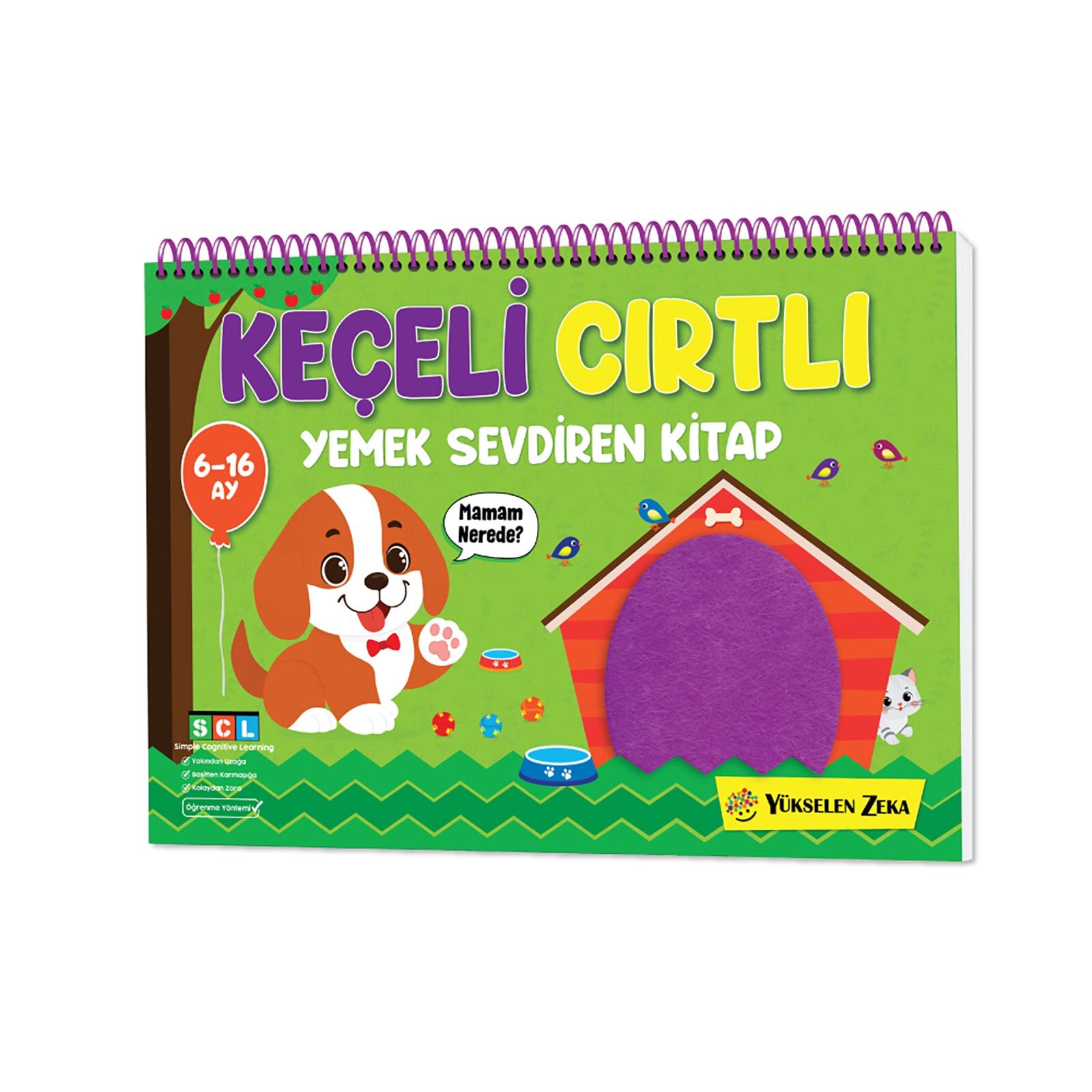 6-16 Ay İlk Cırt Cırtlı Keçeli Etkinlik Kitabım - Yemek Sevdiren Kitap 6-16 Ay İlk Cırt Cırtlı Keçeli Etkinlik Kitabım - Yemek Sevdiren Kitap