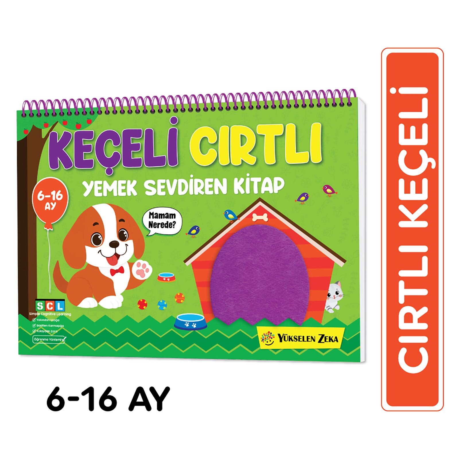 6-16 Ay İlk Cırt Cırtlı Keçeli Etkinlik Kitabım - Yemek Sevdiren Kitap 6-16 Ay İlk Cırt Cırtlı Keçeli Etkinlik Kitabım - Yemek Sevdiren Kitap