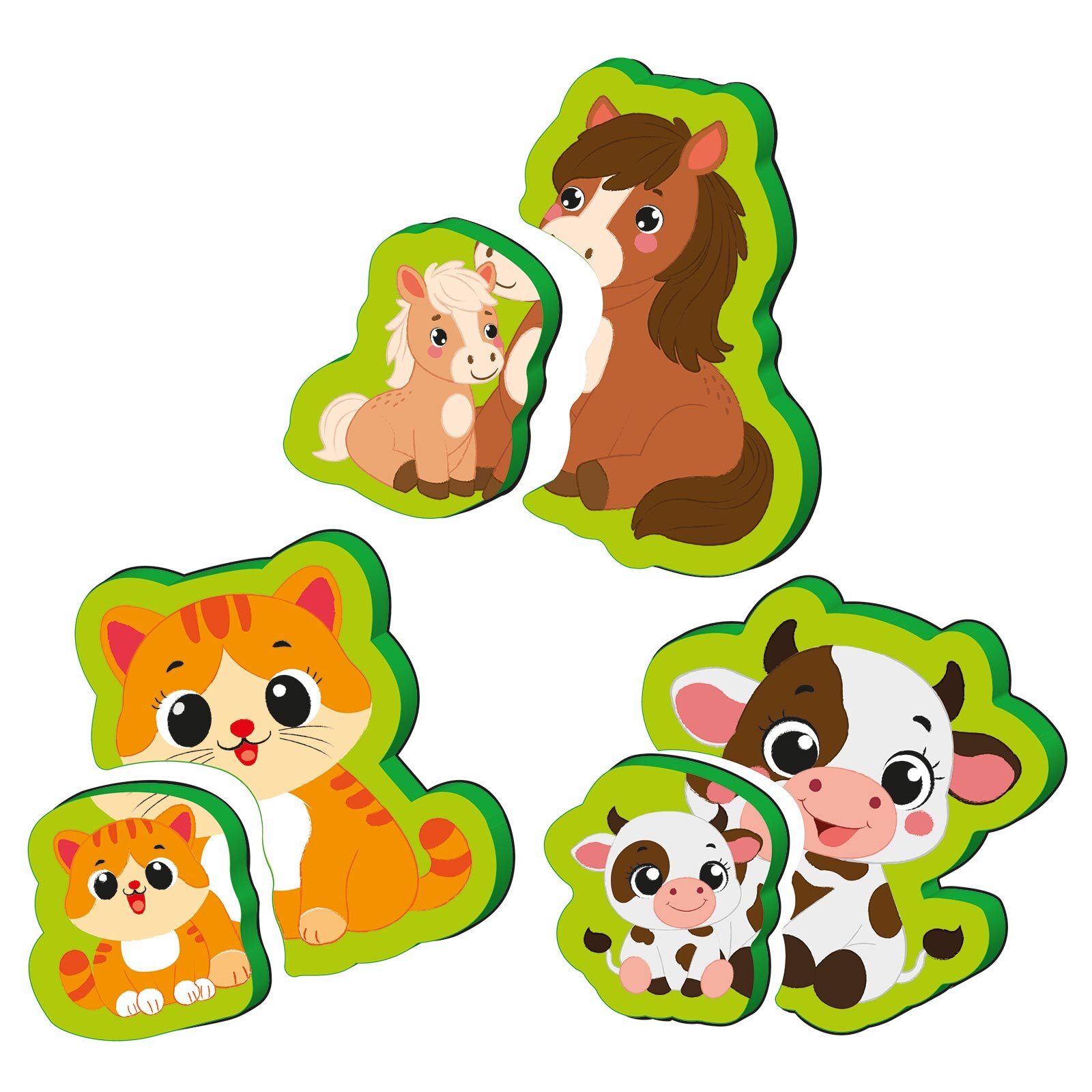 6-16 Ay İlk Pofidik Magnet Puzzle - Çiftlik Hayvanları