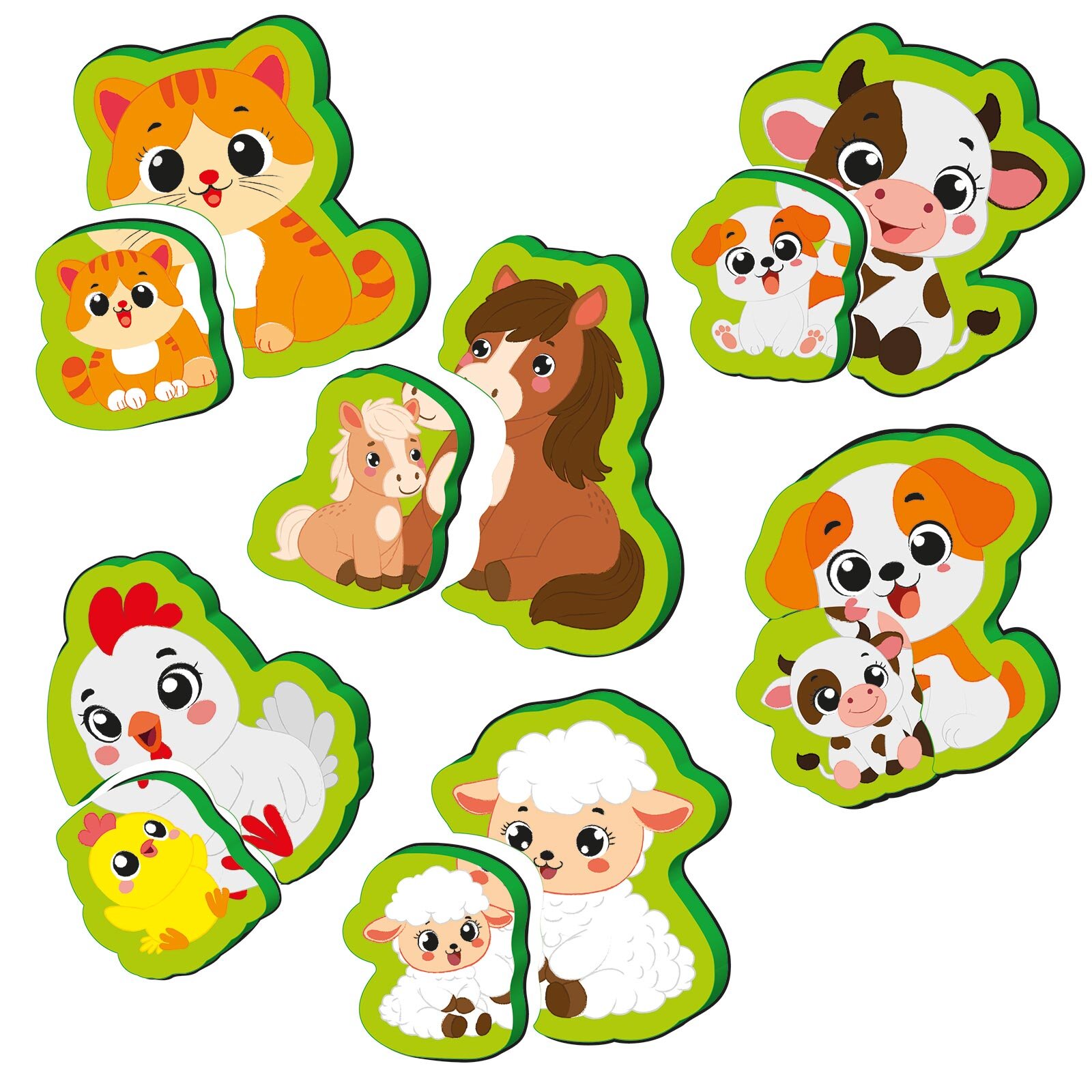 6-16 Ay İlk Pofidik Magnet Puzzle - Çiftlik Hayvanları