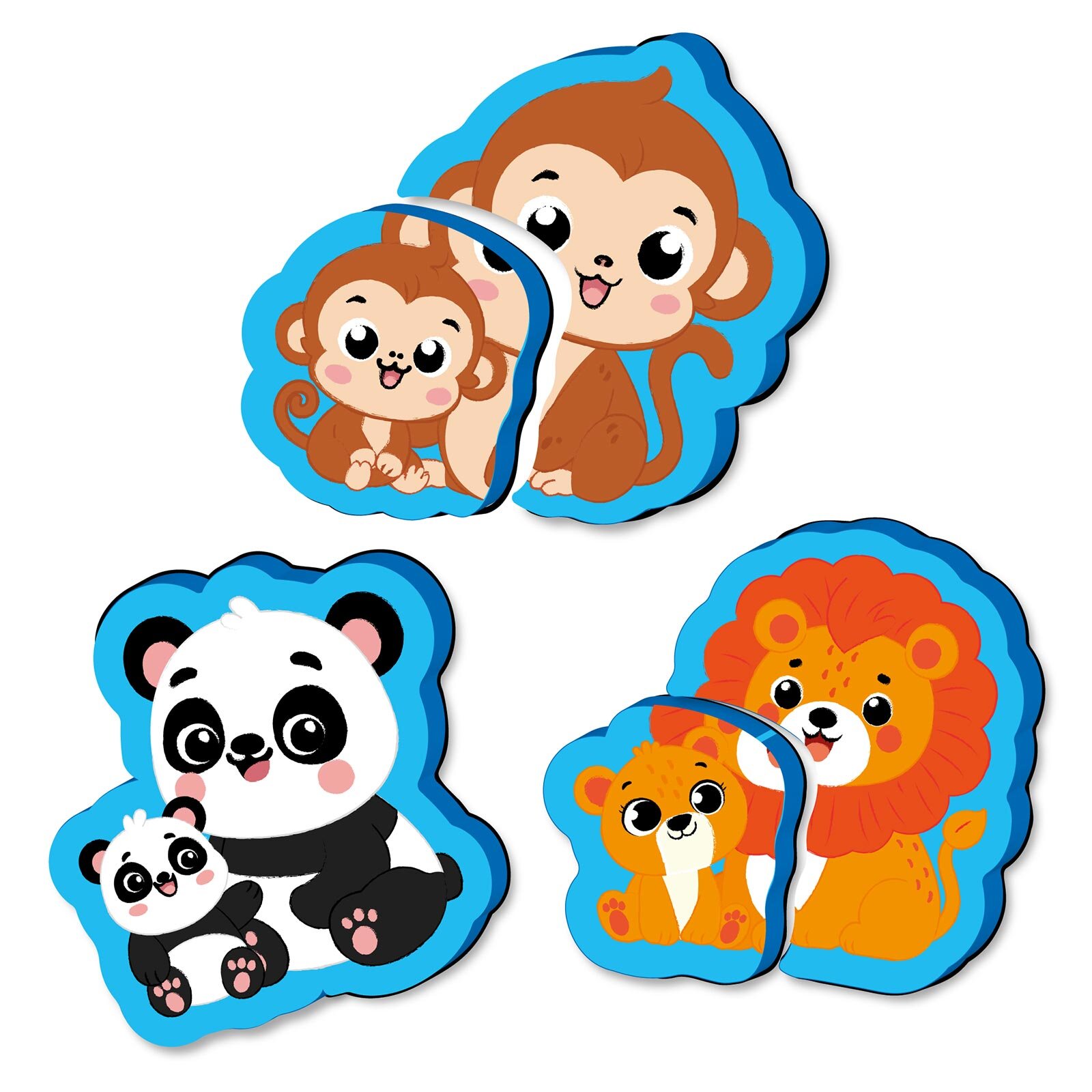 6-16 Ay İlk Pofidik Magnet Puzzle - Orman Hayvanları