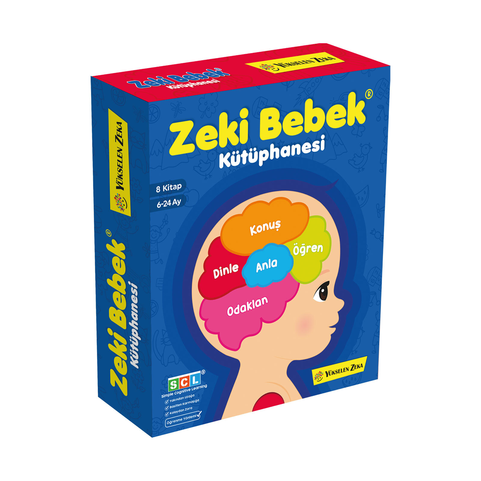 6-24 Ay Zeki Bebek Kütüphanesi 8'li Set 6-24 Ay Zeki Bebek Kütüphanesi 8'li Set