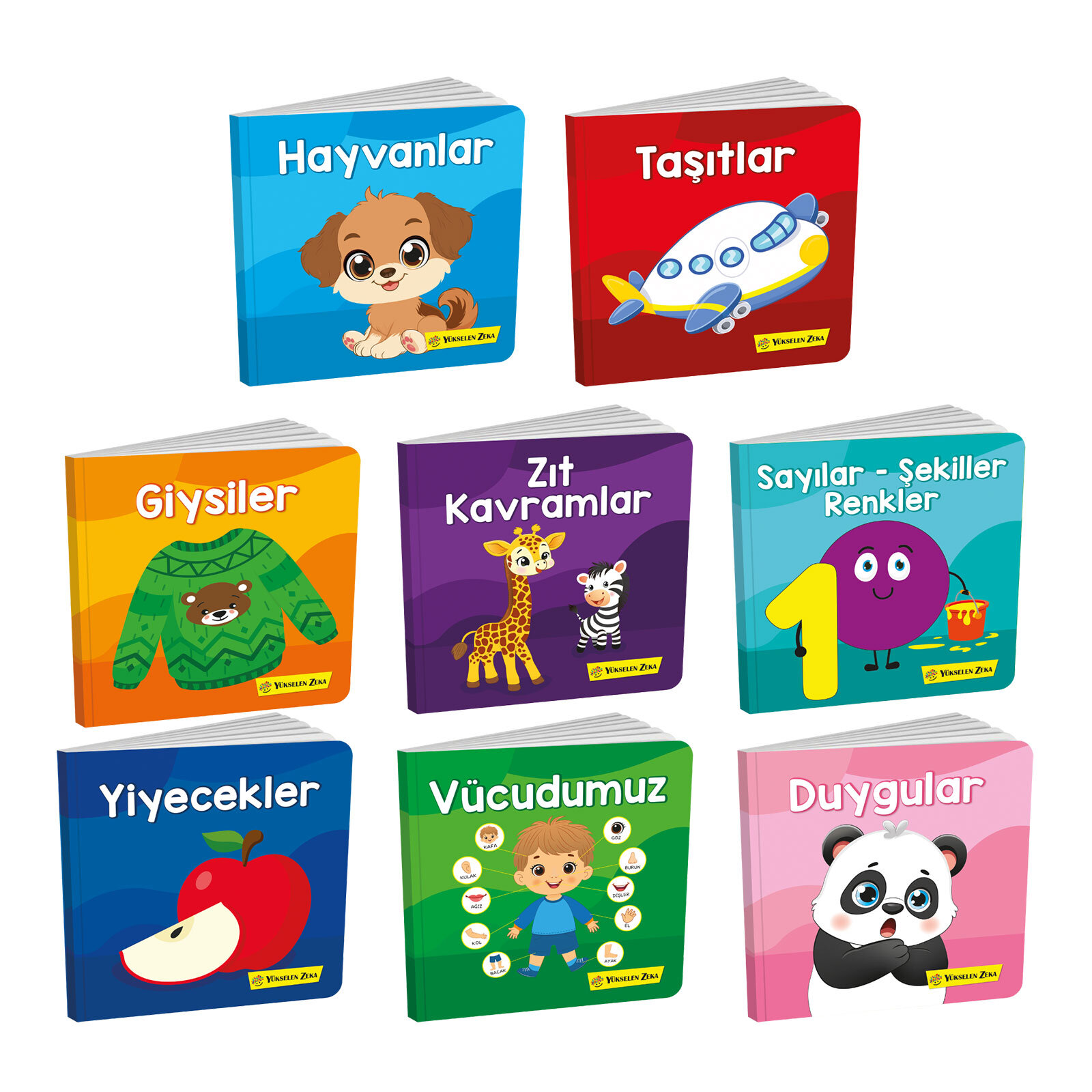 6-24 Ay Zeki Bebek Kütüphanesi 8'li Set 6-24 Ay Zeki Bebek Kütüphanesi 8'li Set
