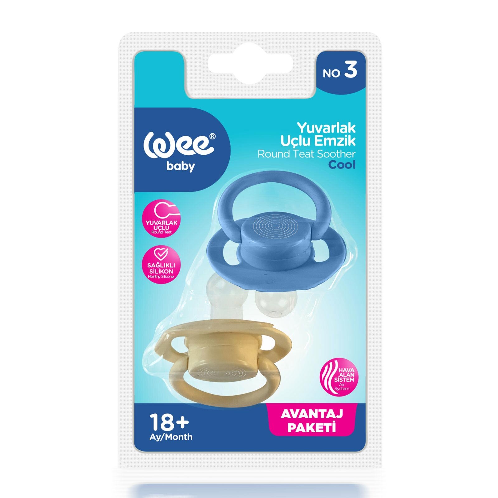 620 Wee Baby Cool 2'li Emzik No:3 Erkek 620 Wee Baby Cool 2'li Emzik No:3 Erkek