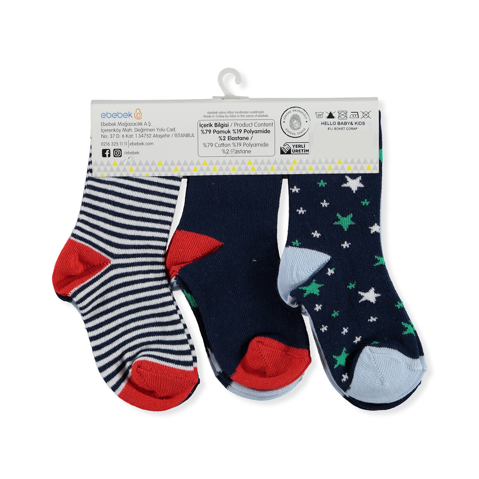 6lı Soket Çorap 6lı Soket Çorap