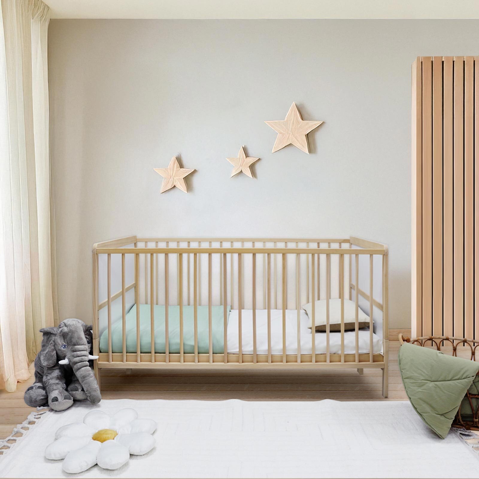 Montessori Dönüşebilen Beşik-Karyola 70x140 cm Montessori Dönüşebilen Beşik-Karyola 70x140 cm