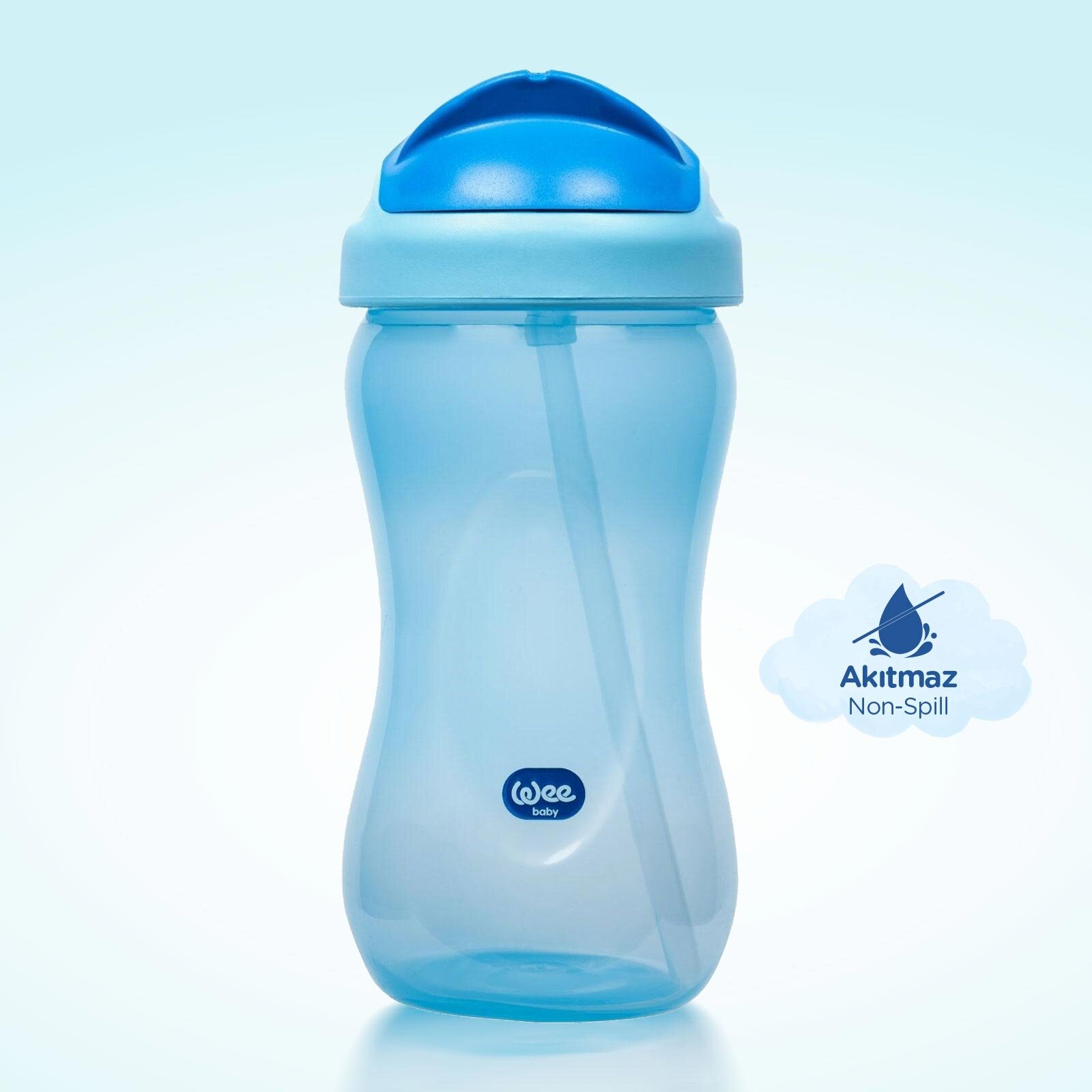 761 Wee Baby Pipetli Bardak Mavi 350ml 761 Wee Baby Pipetli Bardak Mavi 350ml