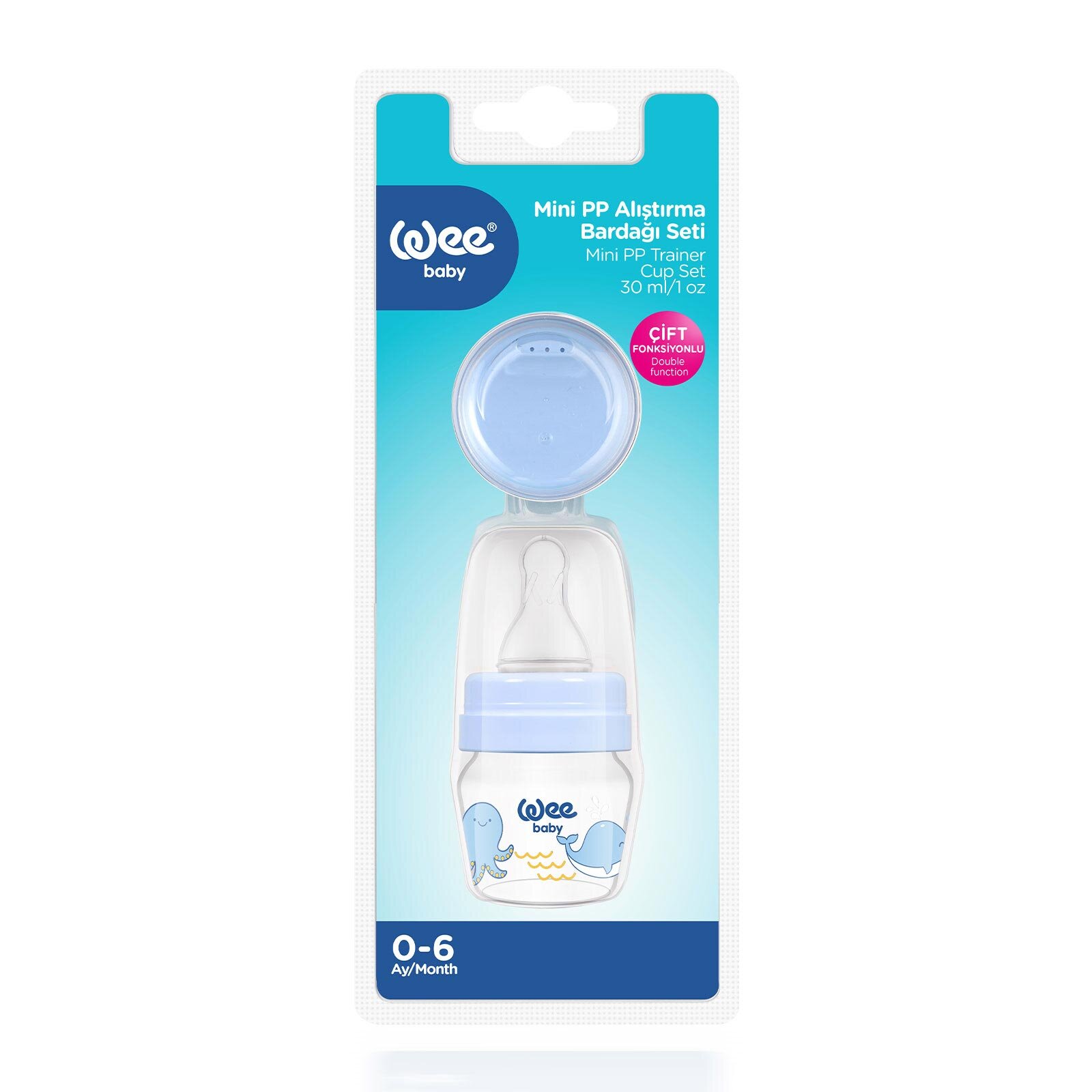 778 Wee Baby Mini PP Alıştırma Bardağı Seti Mavi 30ml 778 Wee Baby Mini PP Alıştırma Bardağı Seti Mavi 30ml