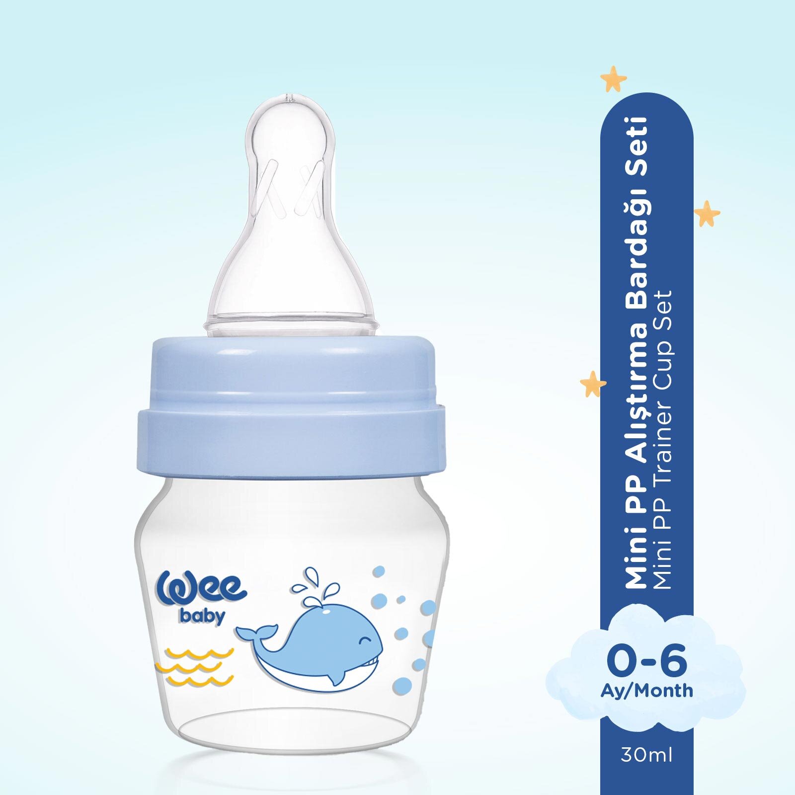778 Wee Baby Mini PP Alıştırma Bardağı Seti Mavi 30ml 778 Wee Baby Mini PP Alıştırma Bardağı Seti Mavi 30ml