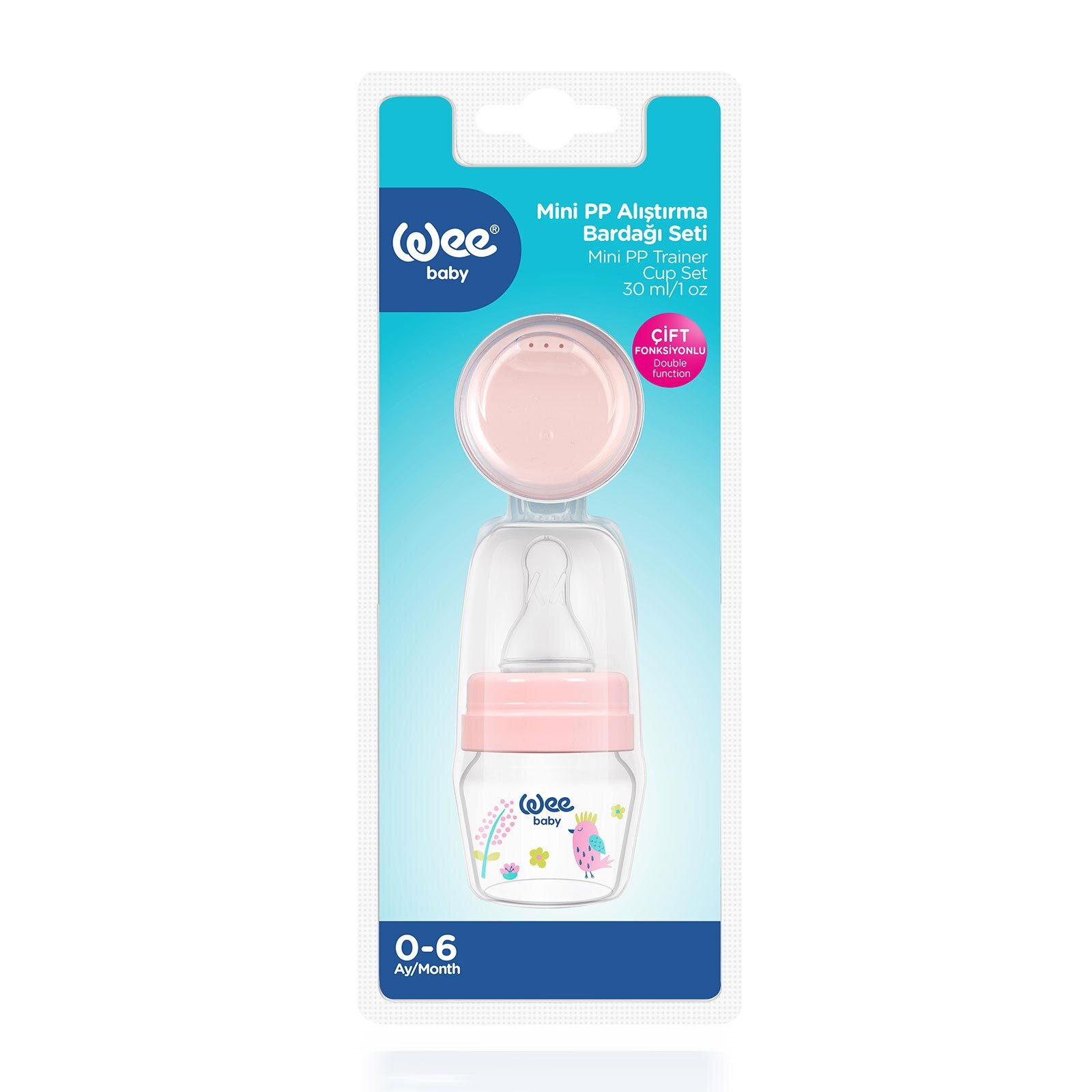 778 Wee Baby Mini PP Alıştırma Bardağı Seti Pembe 30ml 778 Wee Baby Mini PP Alıştırma Bardağı Seti Pembe 30ml