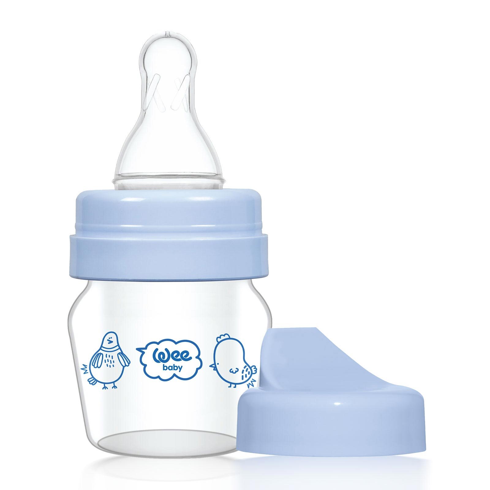 792 Wee Baby Mini Cam Alıştırma Bardağı Seti Mavi 30ml 792 Wee Baby Mini Cam Alıştırma Bardağı Seti Mavi 30ml