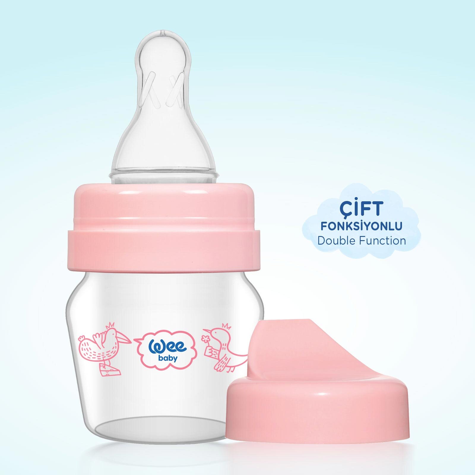 792 Wee Baby Mini Cam Alıştırma Bardağı Seti Pembe 30ml 792 Wee Baby Mini Cam Alıştırma Bardağı Seti Pembe 30ml