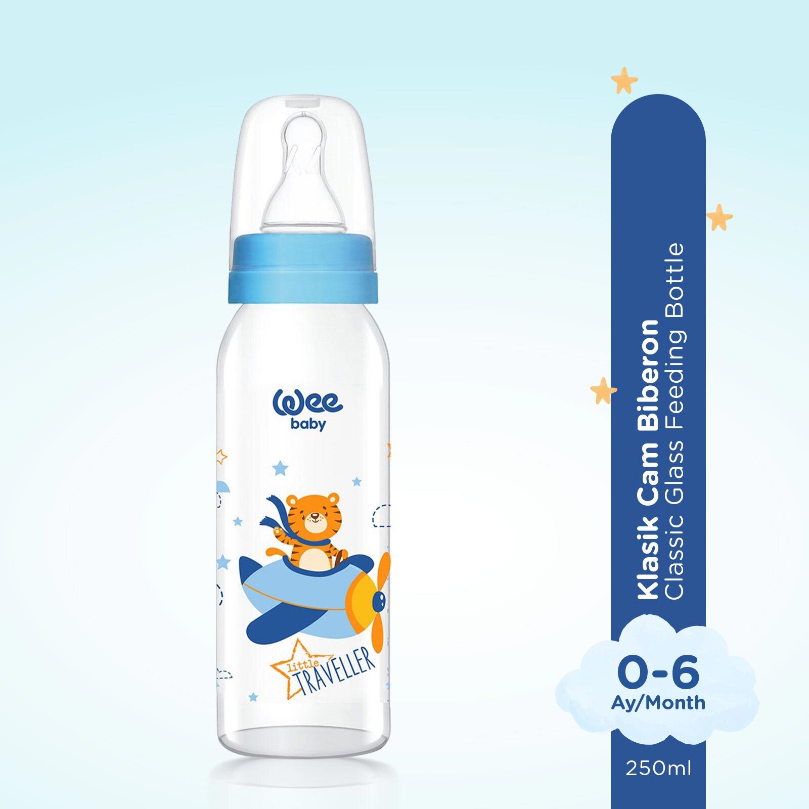 876 Wee Baby Cam Biberon 250 ml Mavi 876 Wee Baby Cam Biberon 250 ml Mavi