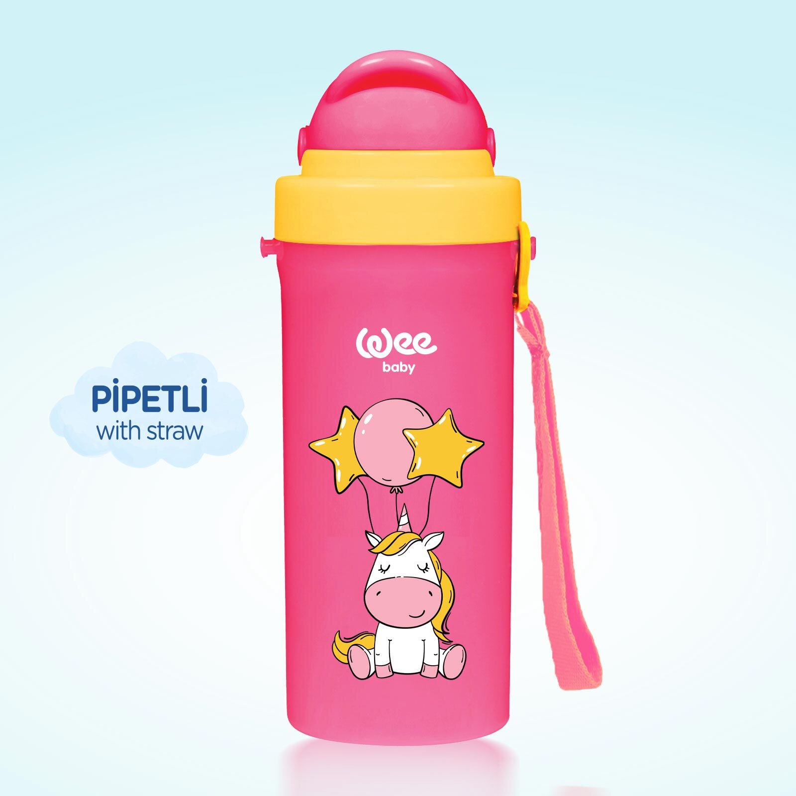 896 Wee Baby Pipetli Bardak Pembe 300ml 896 Wee Baby Pipetli Bardak Pembe 300ml