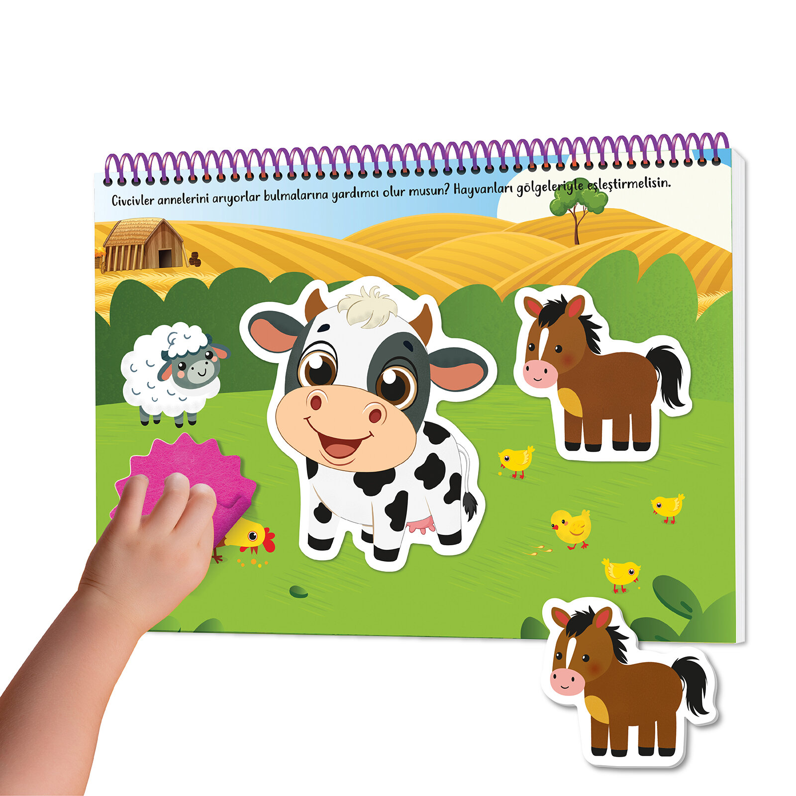 9-18 Ay İlk Cırt Cırtlı - Keçeli Etkinlik Kitabım 9-18 Ay İlk Cırt Cırtlı - Keçeli Etkinlik Kitabım