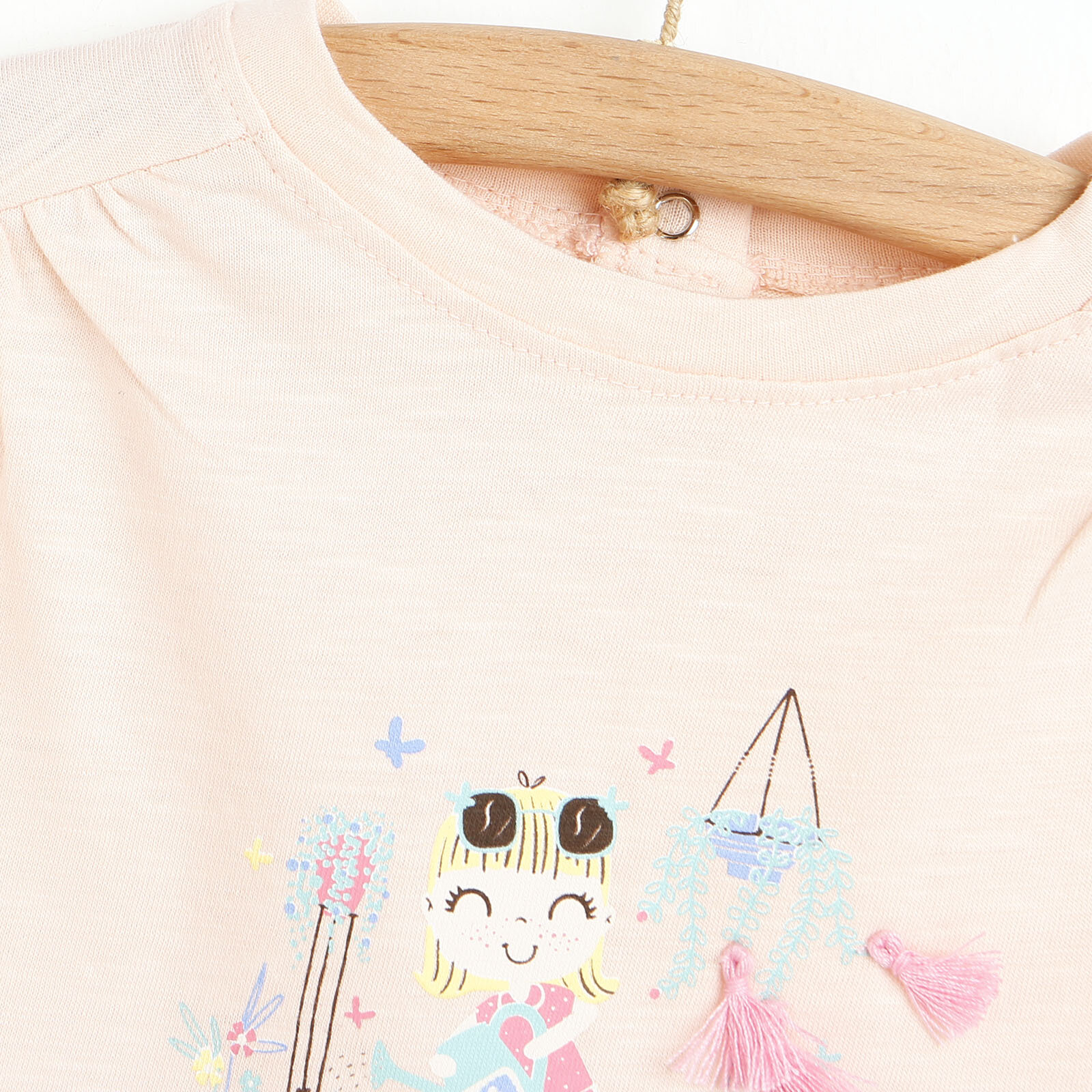 Secret Garden Kız Bebek Modelli Tshirt  - Şort Etek