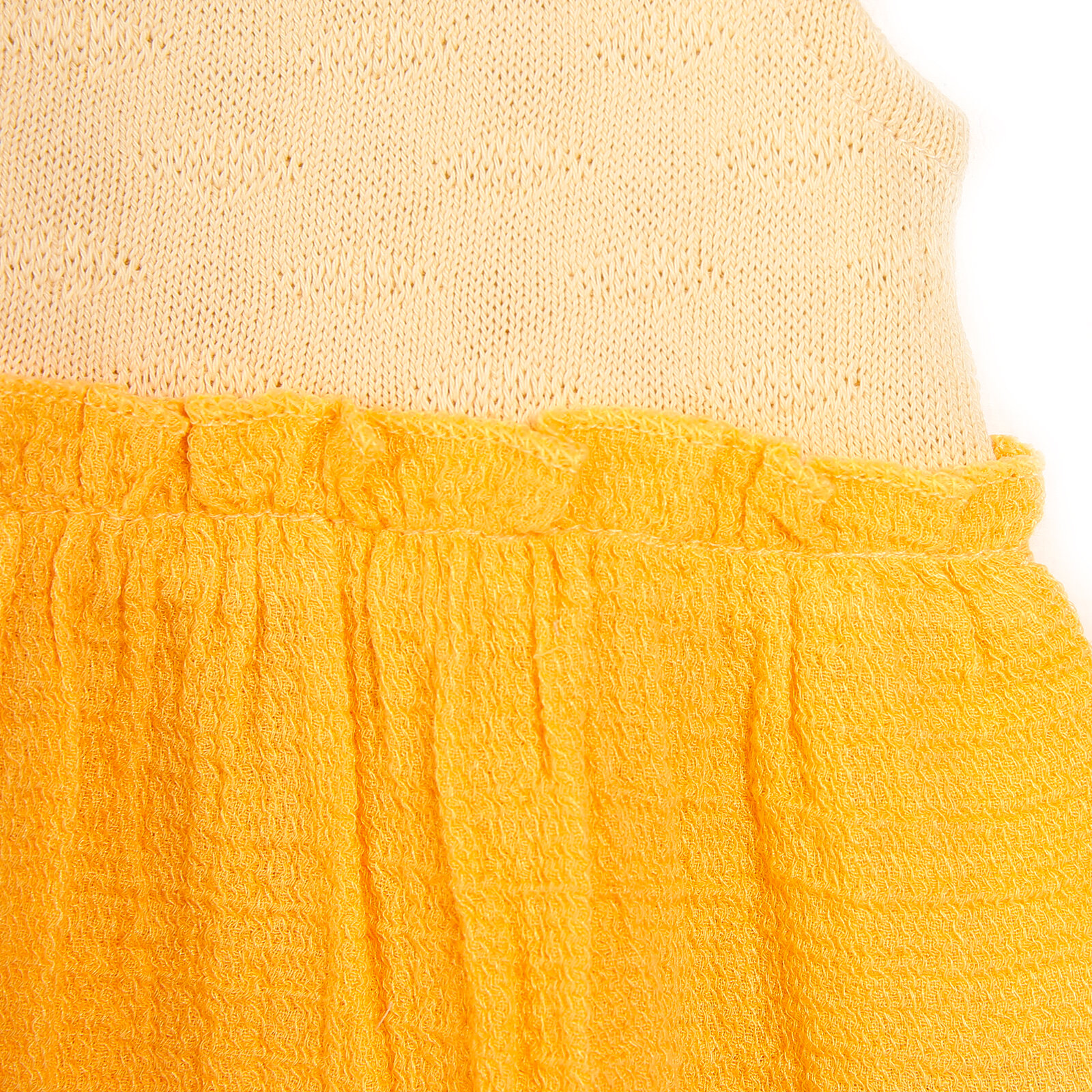 Hello Berry Kız Bebek Modelli Kolsuz Dokuma Elbise