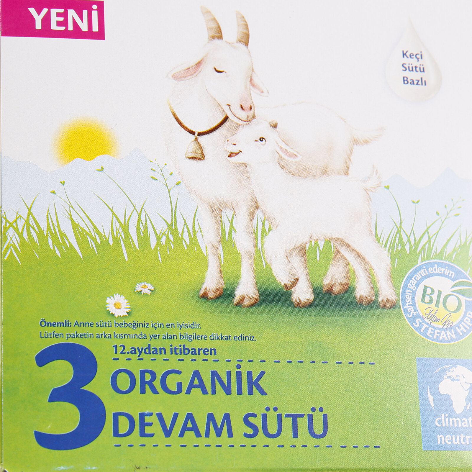 3 Organik Keçi Sütü Bazlı Devam Sütü 400 gr
