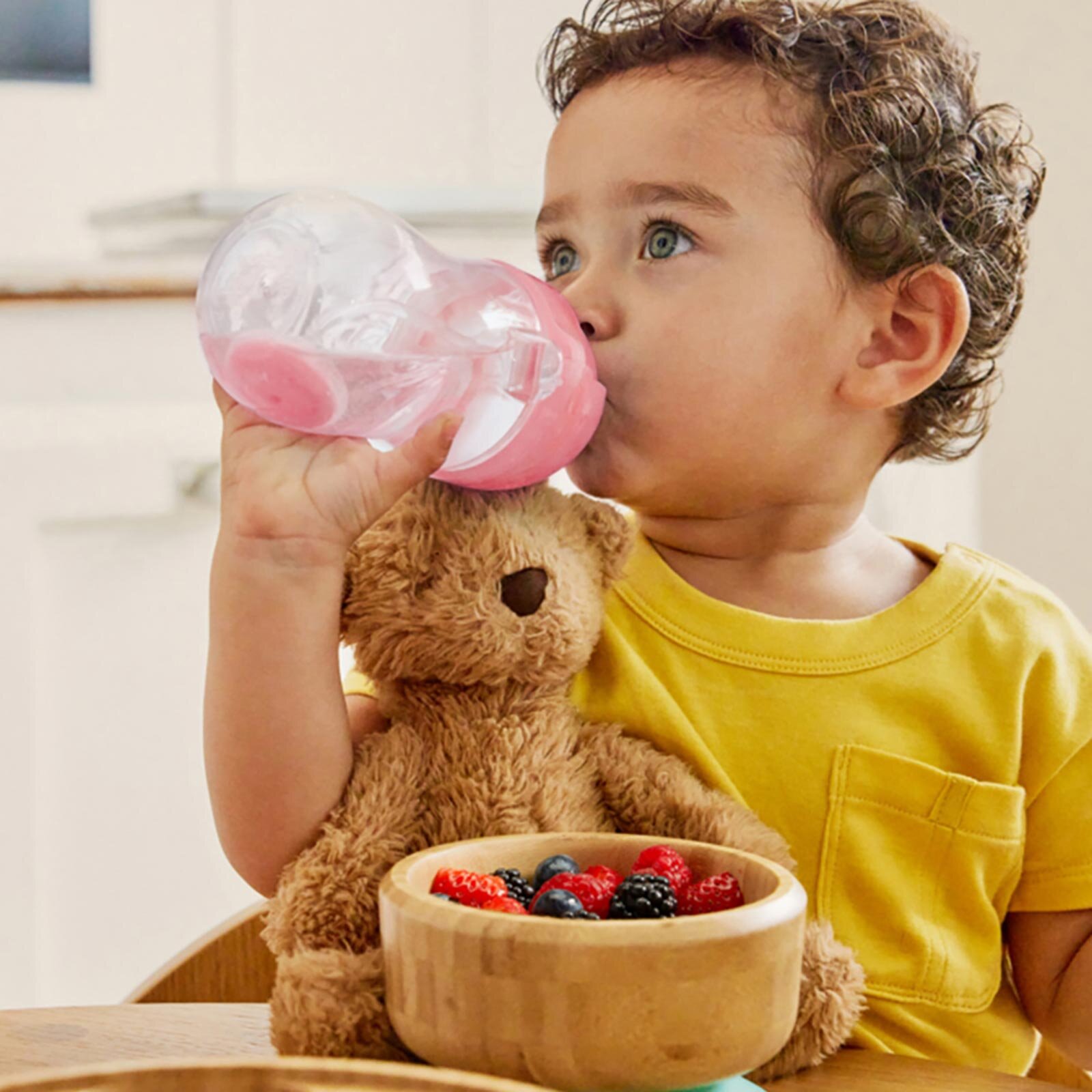 Tıklama Kilitli Uçlu Alıştırma Bardağı 12Ay+ 296ml Pembe Tıklama Kilitli Uçlu Alıştırma Bardağı 12Ay+ 296ml Pembe