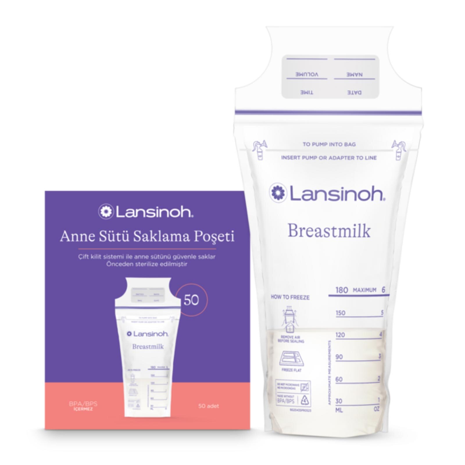 Anne Sütü Saklama Poşeti 50 Adet Anne Sütü Saklama Poşeti 50 Adet