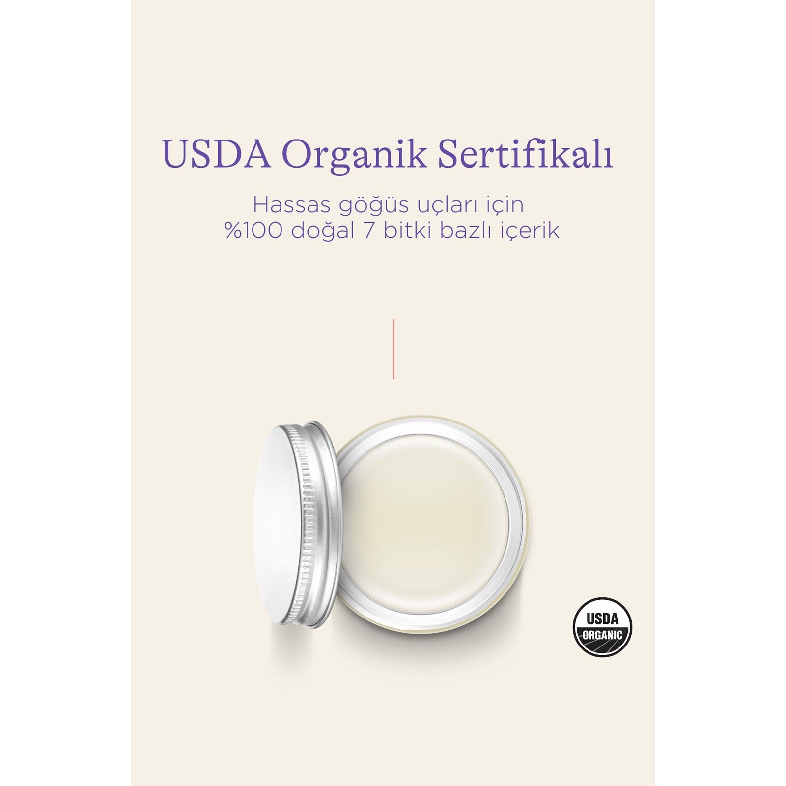 Organik Göğüs Ucu Balmı 60 ml Organik Göğüs Ucu Balmı 60 ml