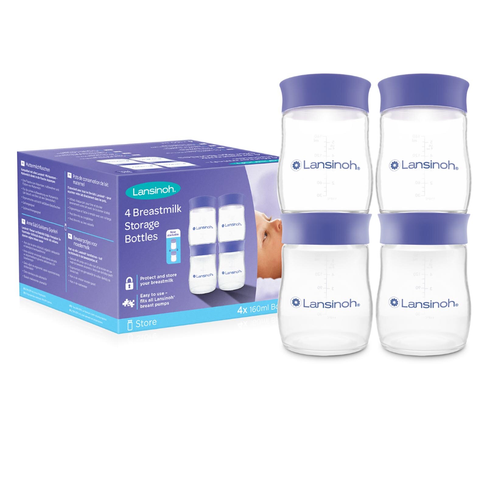 Süt Saklama Şişeleri 4 Adet