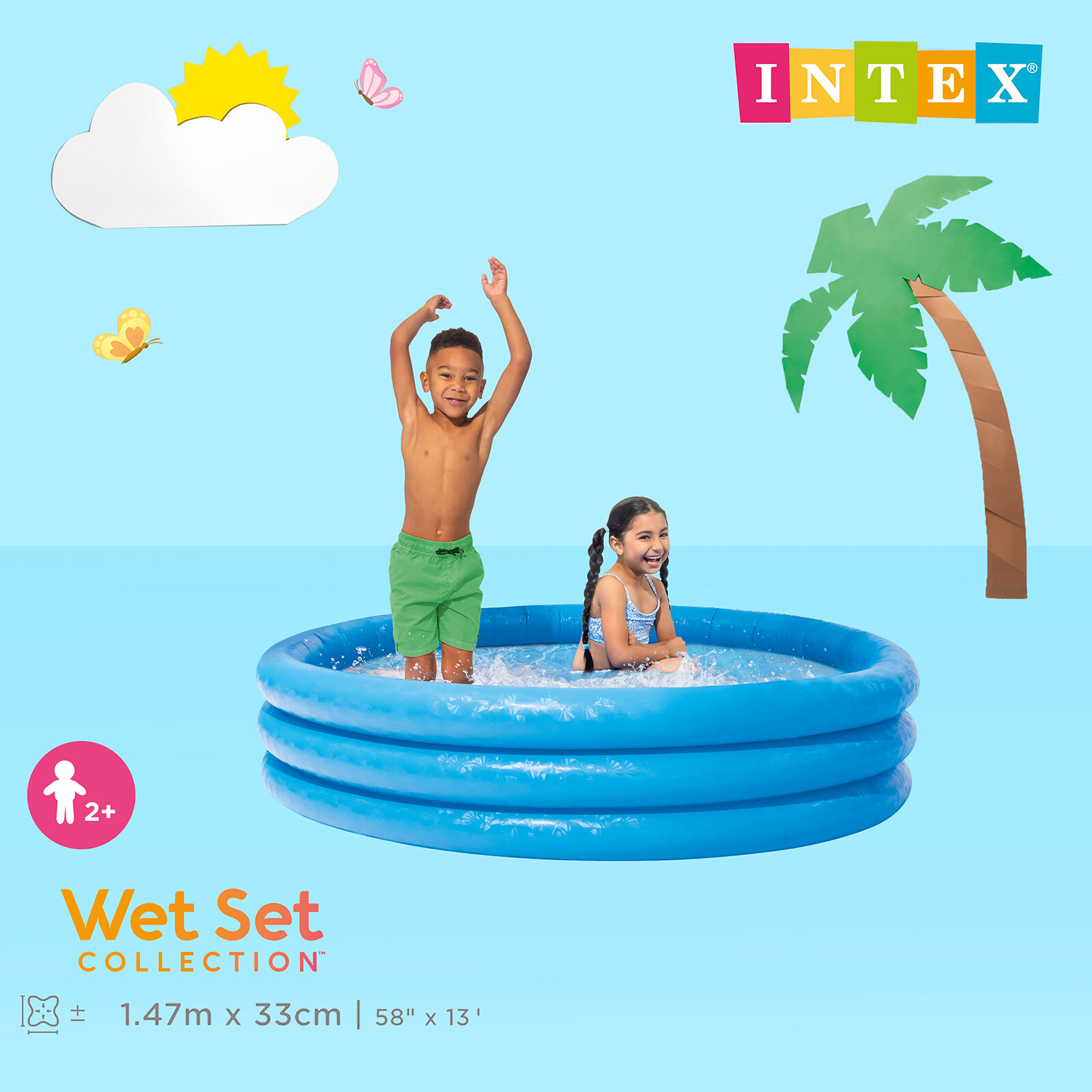 İntex Kristal Mavi Havuz 147x33 cm İntex Kristal Mavi Havuz 147x33 cm