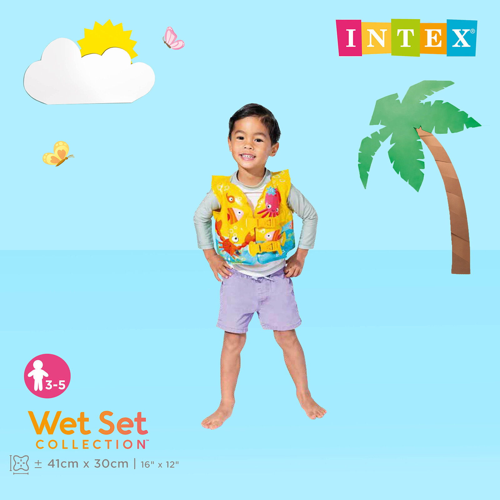 İntex Deniz Yaşamı Desenli Yelek İntex Deniz Yaşamı Desenli Yelek