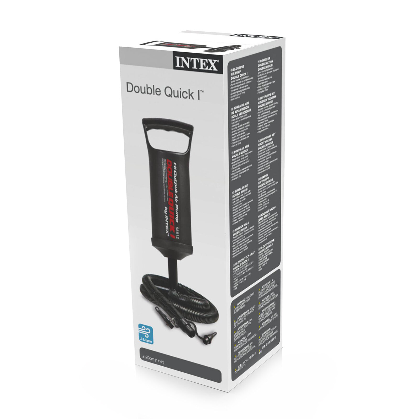 İntex Çift Fonksiyonlu Duble Maximum Elle Şişirme Pompası 29 cm