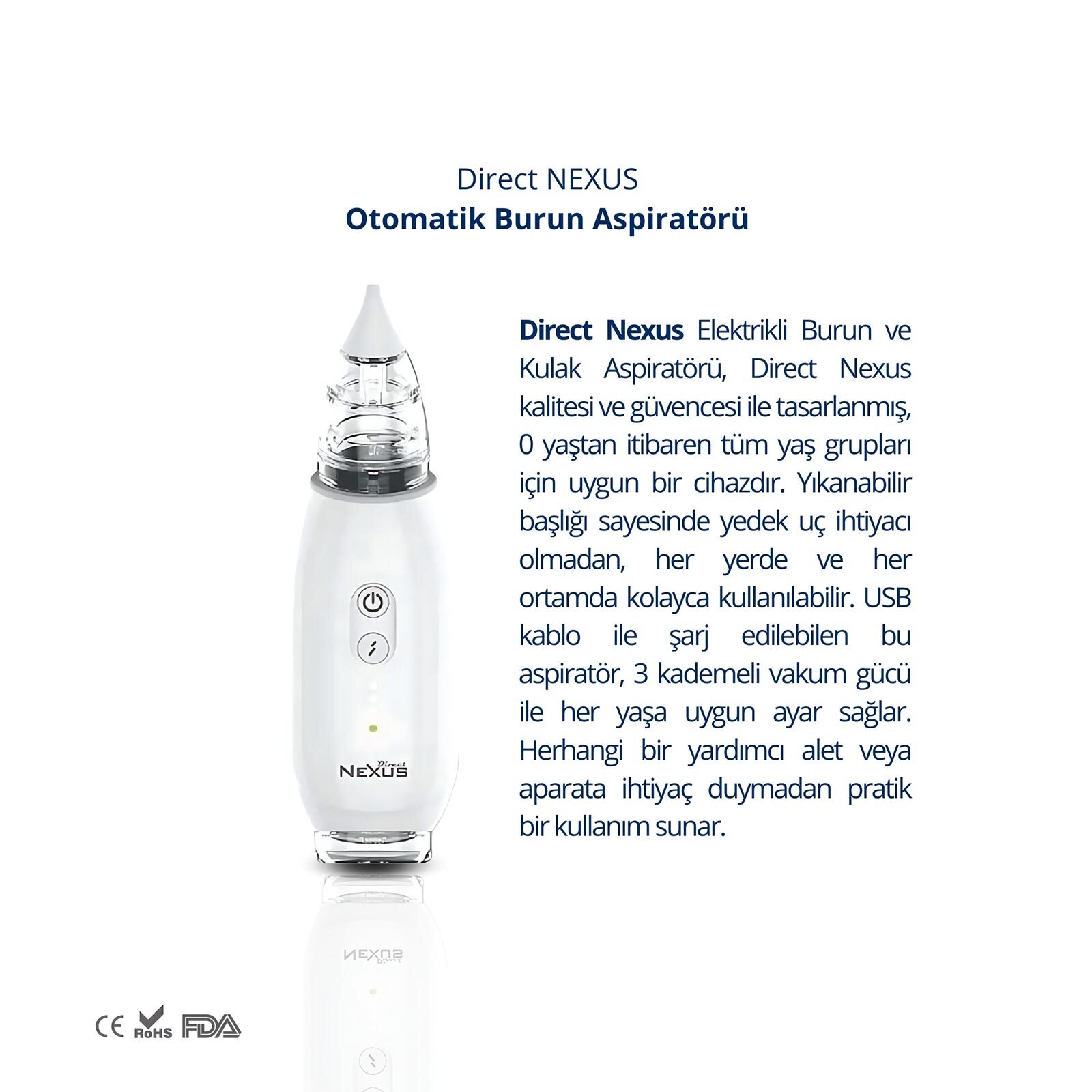 Elektrikli Burun Aspiratörü