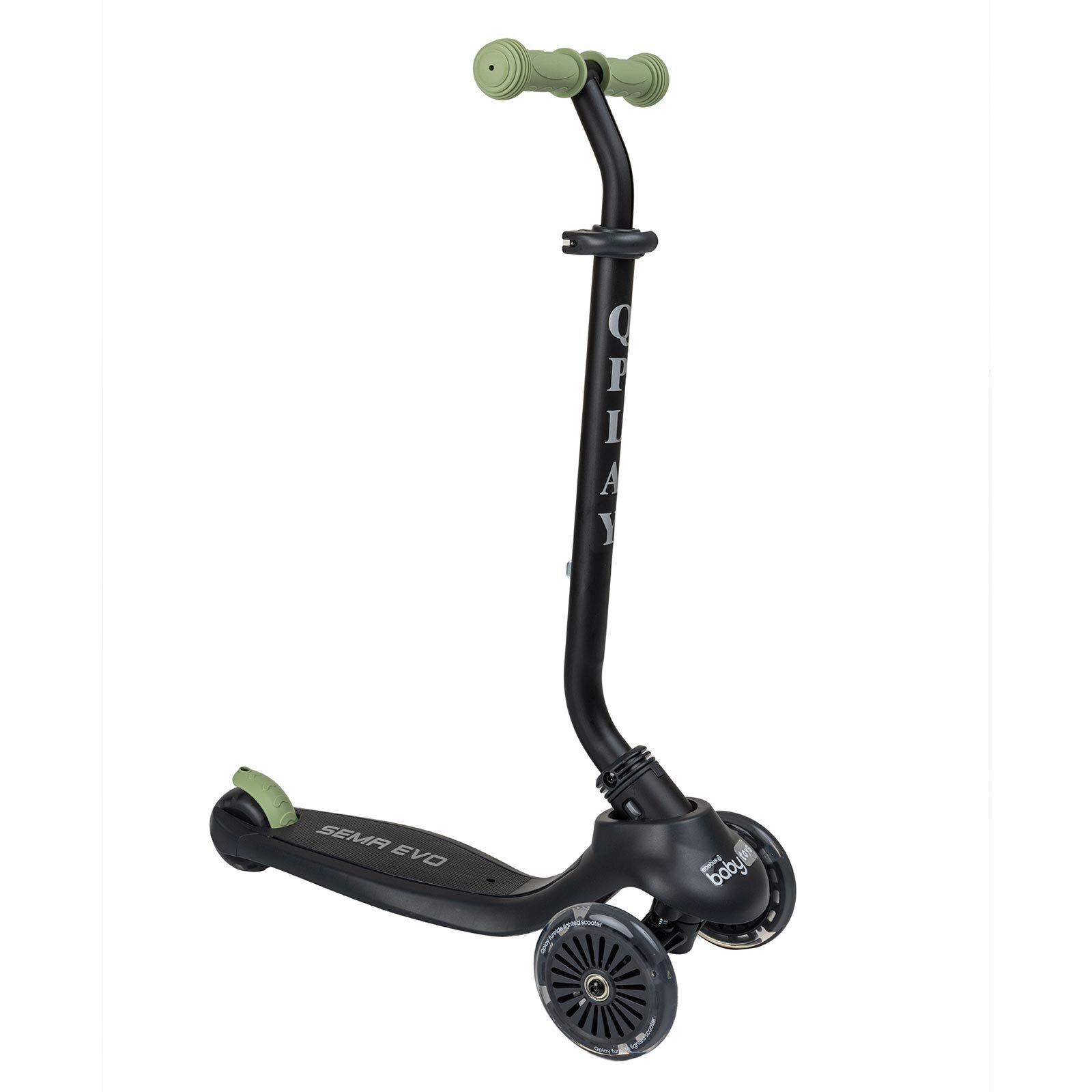 Funride Sema 5 özellikli Oturaklı Işıklı Tekerlekli 3 Tekerlekli Scooter