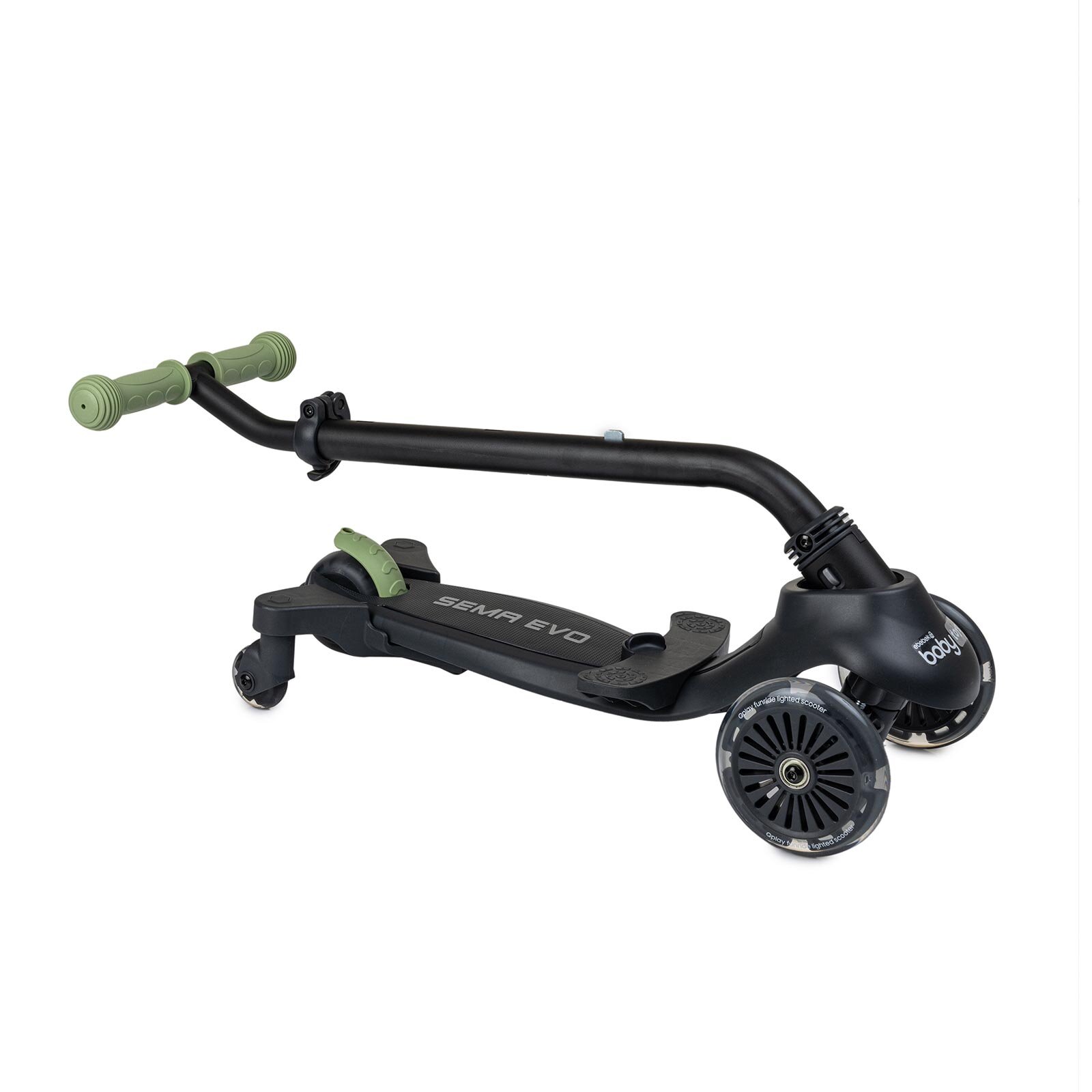 Funride Sema 5 özellikli Oturaklı Işıklı Tekerlekli 3 Tekerlekli Scooter