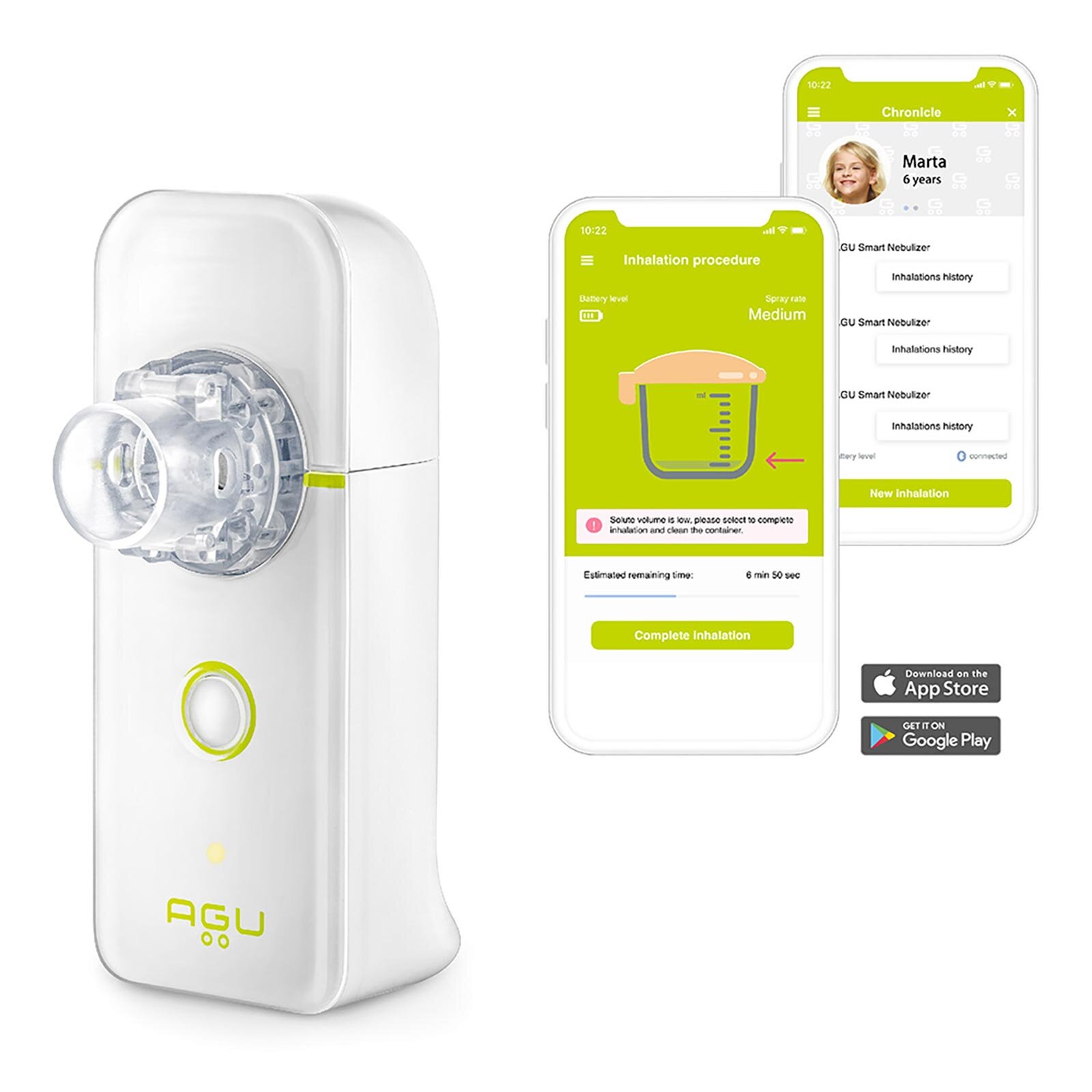 Akıllı Mesh Nebulizatör - AGU Weezy Akıllı Mesh Nebulizatör - AGU Weezy