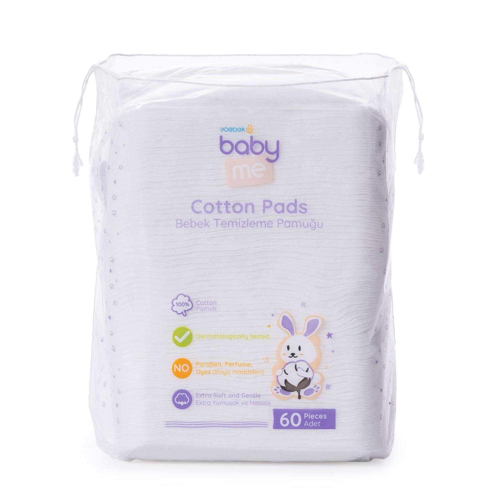 Bebek Temizleme Pamuğu 60 adet