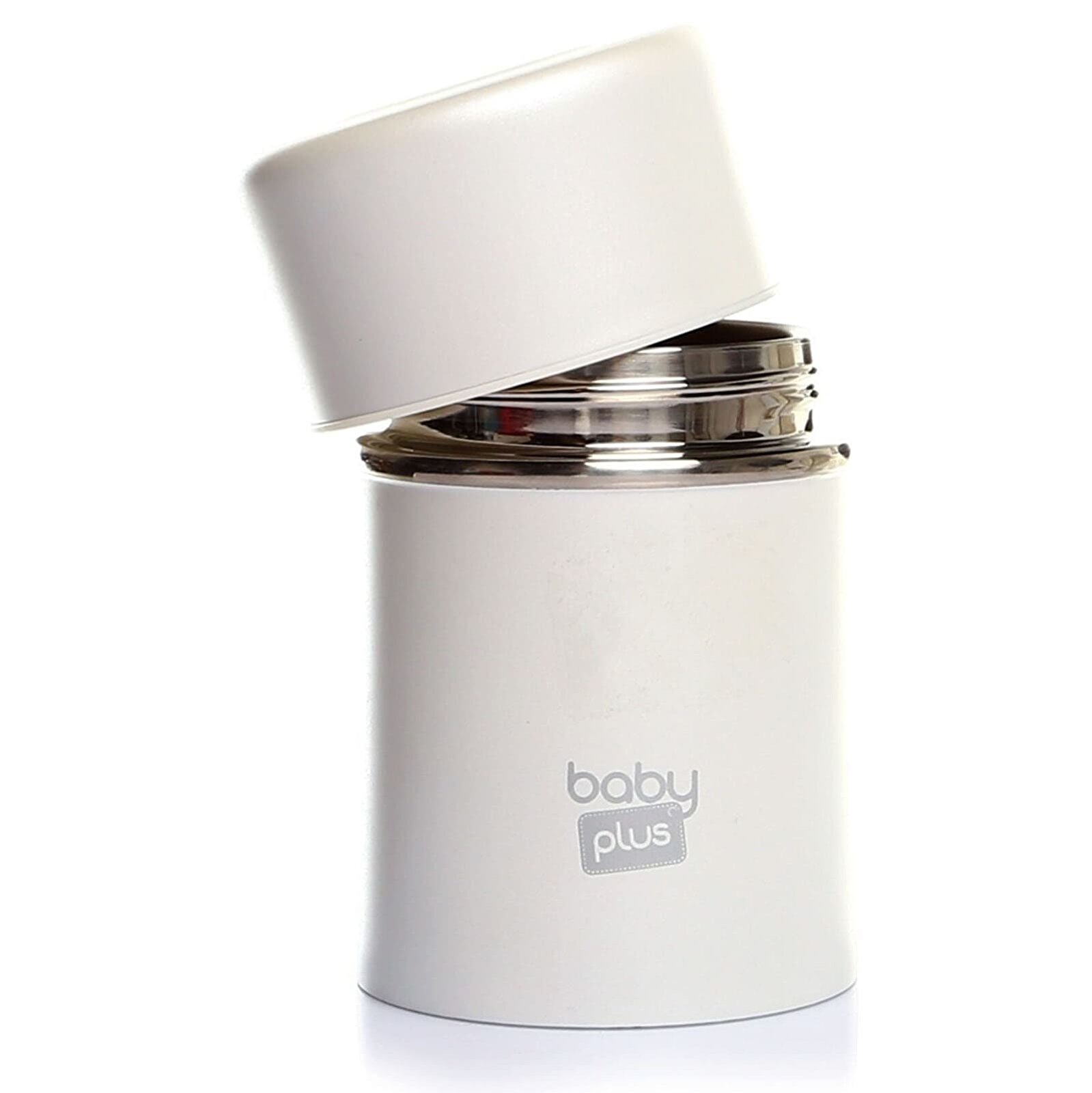  Paslanmaz Çelik Beyaz Bebek Mama Saklama Termosu 260 ml