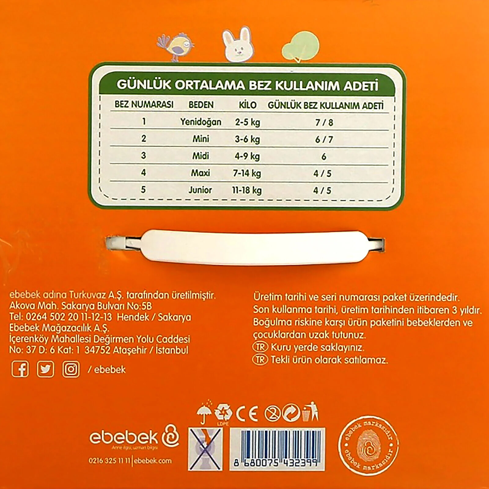 Aloe Vera Maxi 4 Numara Bebek Bezi 7-14 kg 50 adet Aloe Vera Maxi 4 Numara Bebek Bezi 7-14 kg 50 adet