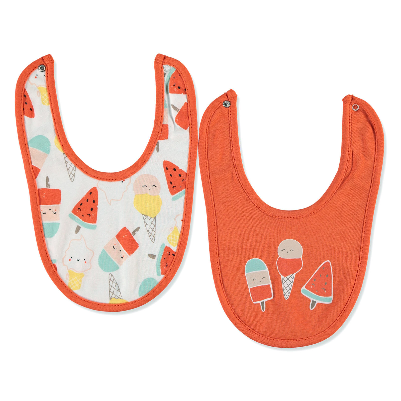 Bebek Eğlenceli Baskılı Desenli Önlük 2 adet Bebek Eğlenceli Baskılı Desenli Önlük 2 adet