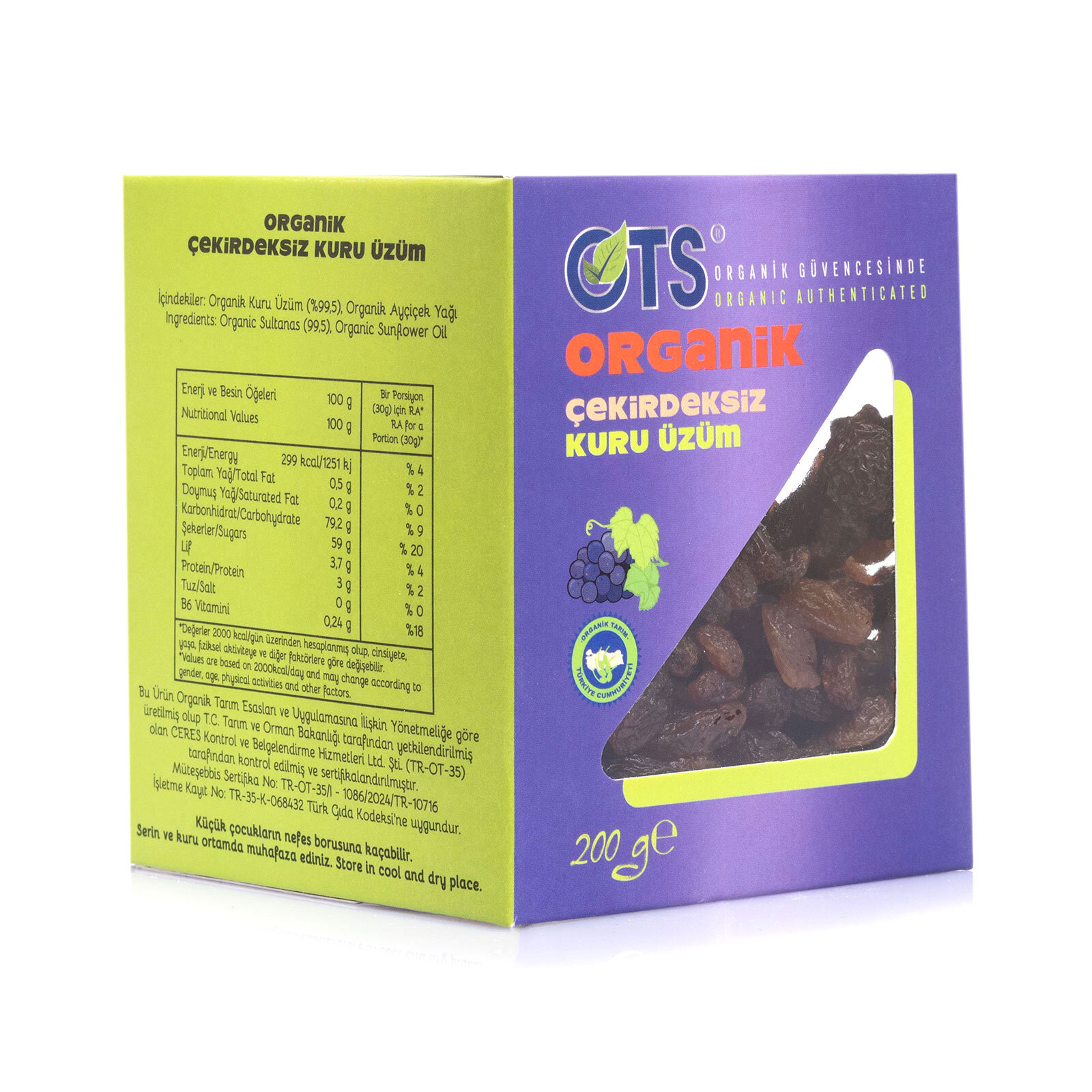 Çekirdeksiz Kuru Üzüm 200 gr